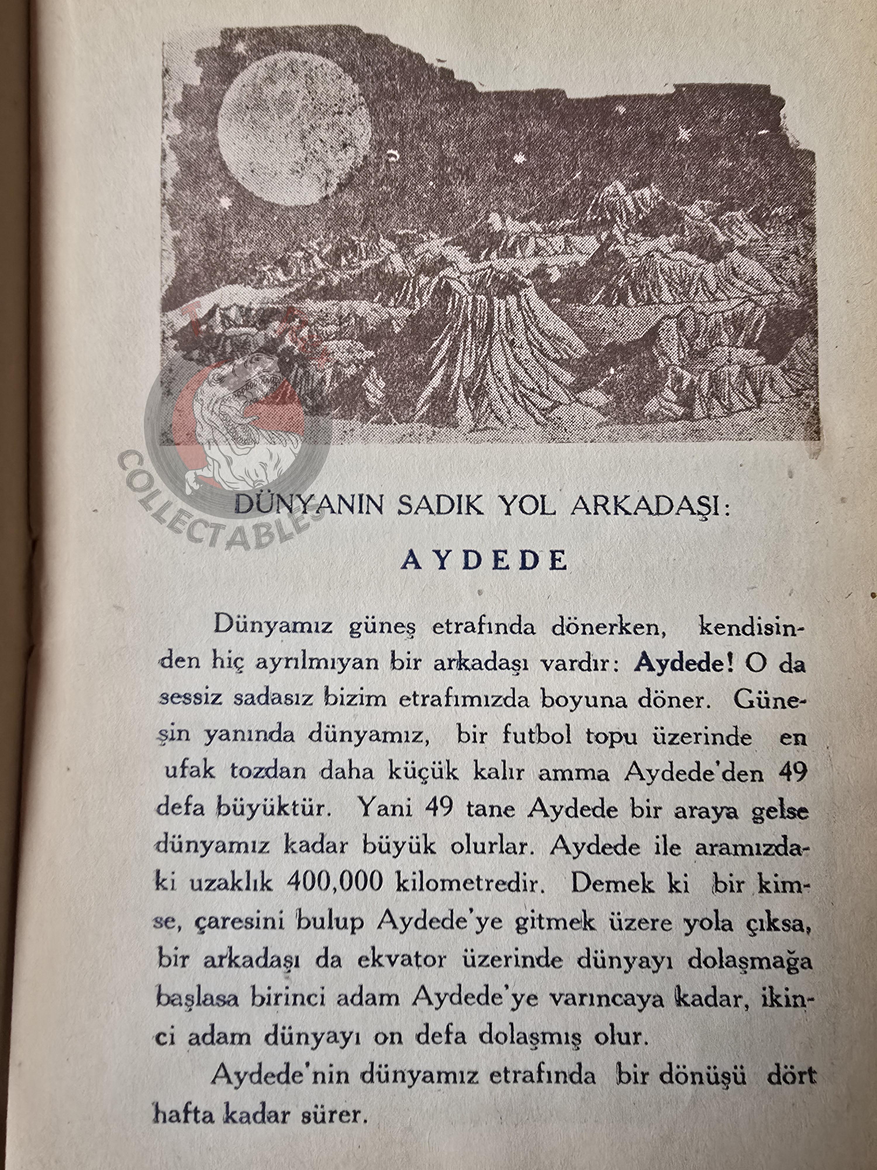 Sky and Stars 1945 1st Turkish Book Turkey
