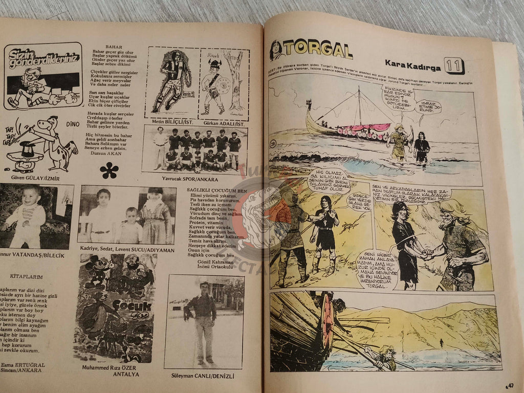 Tercüman Çocuk #39 1982 Turkish Comic Turkey Superman Star Wars #28 The Flintstones Thorgal Larry Yuma