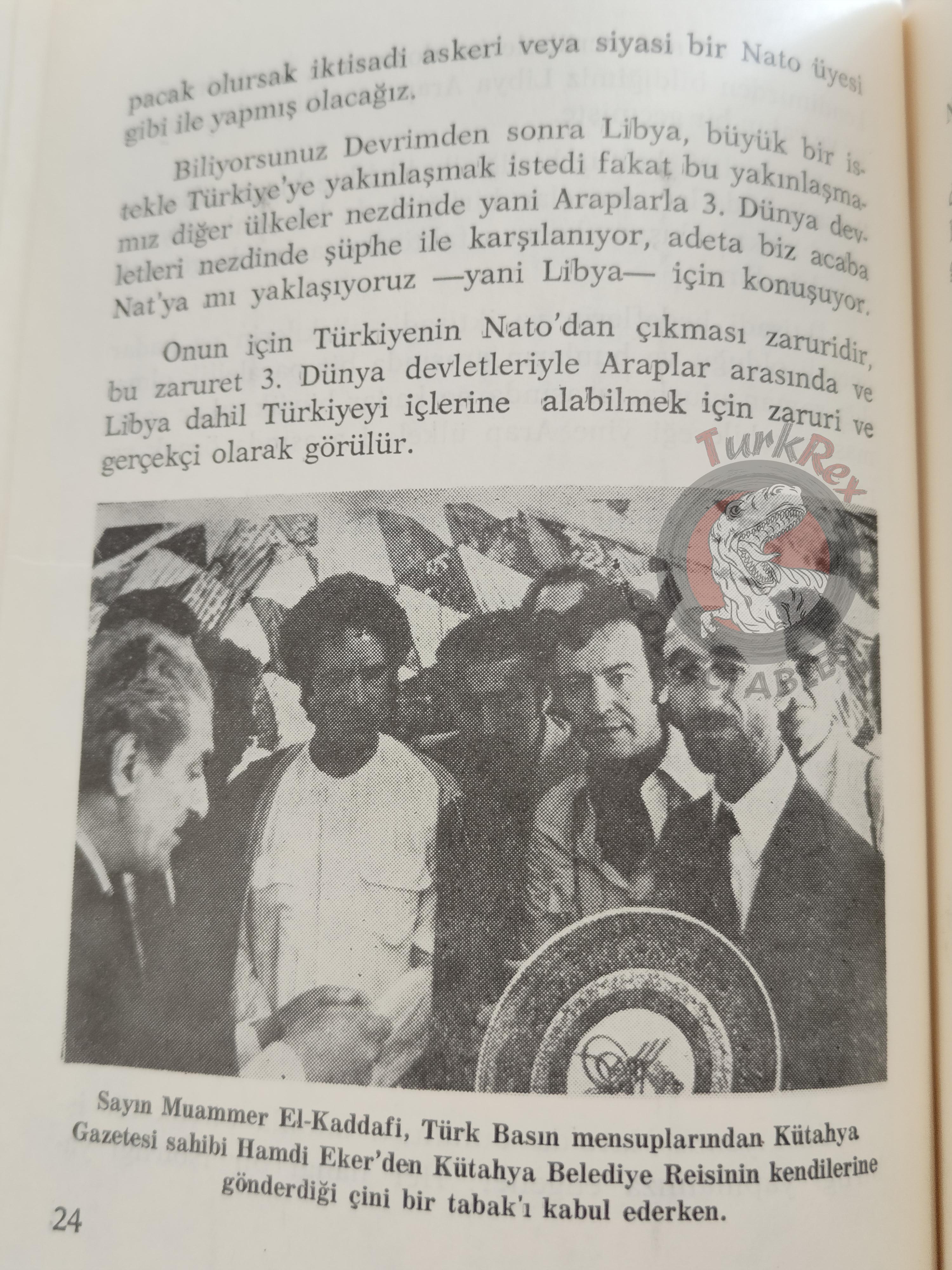 Muammer Kaddafi Libya Propaganda 1978 Turkish Book Turkey Gaddafi Interviews