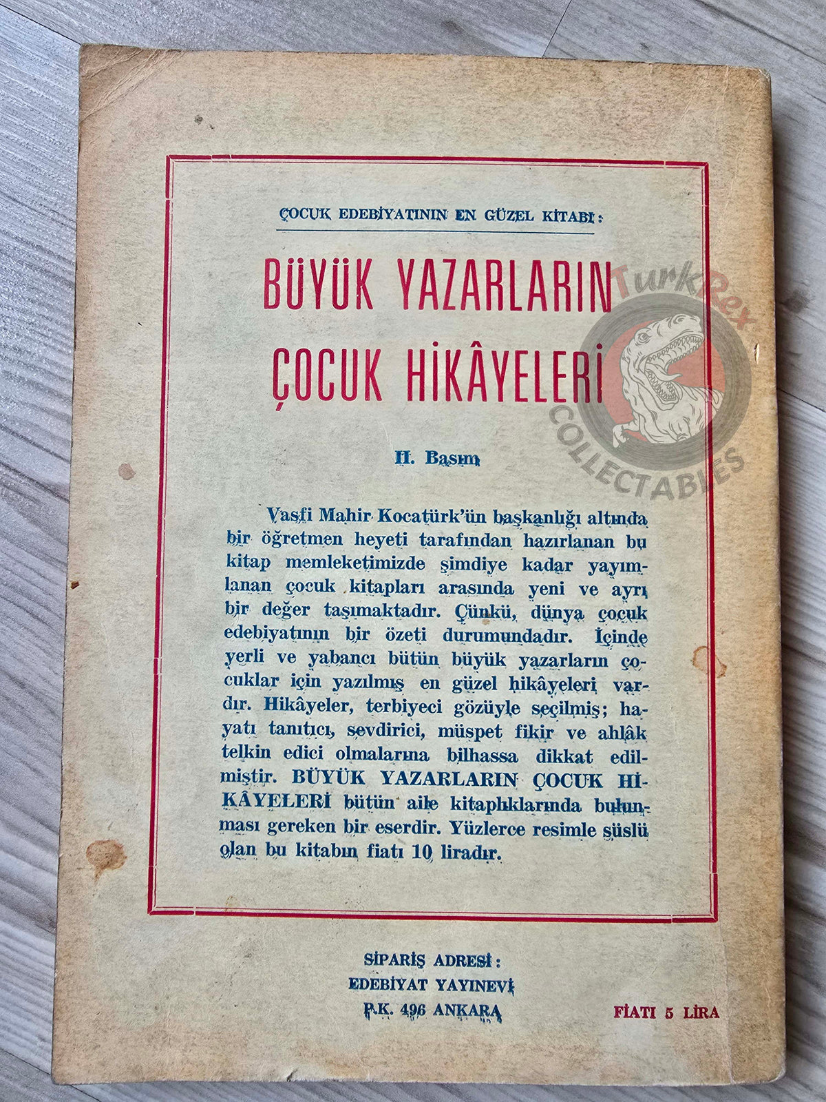 Jean de La Fontaine – Stories from Fables 1966 Turkish Book Turkey Illustrated Maurie Lemainque