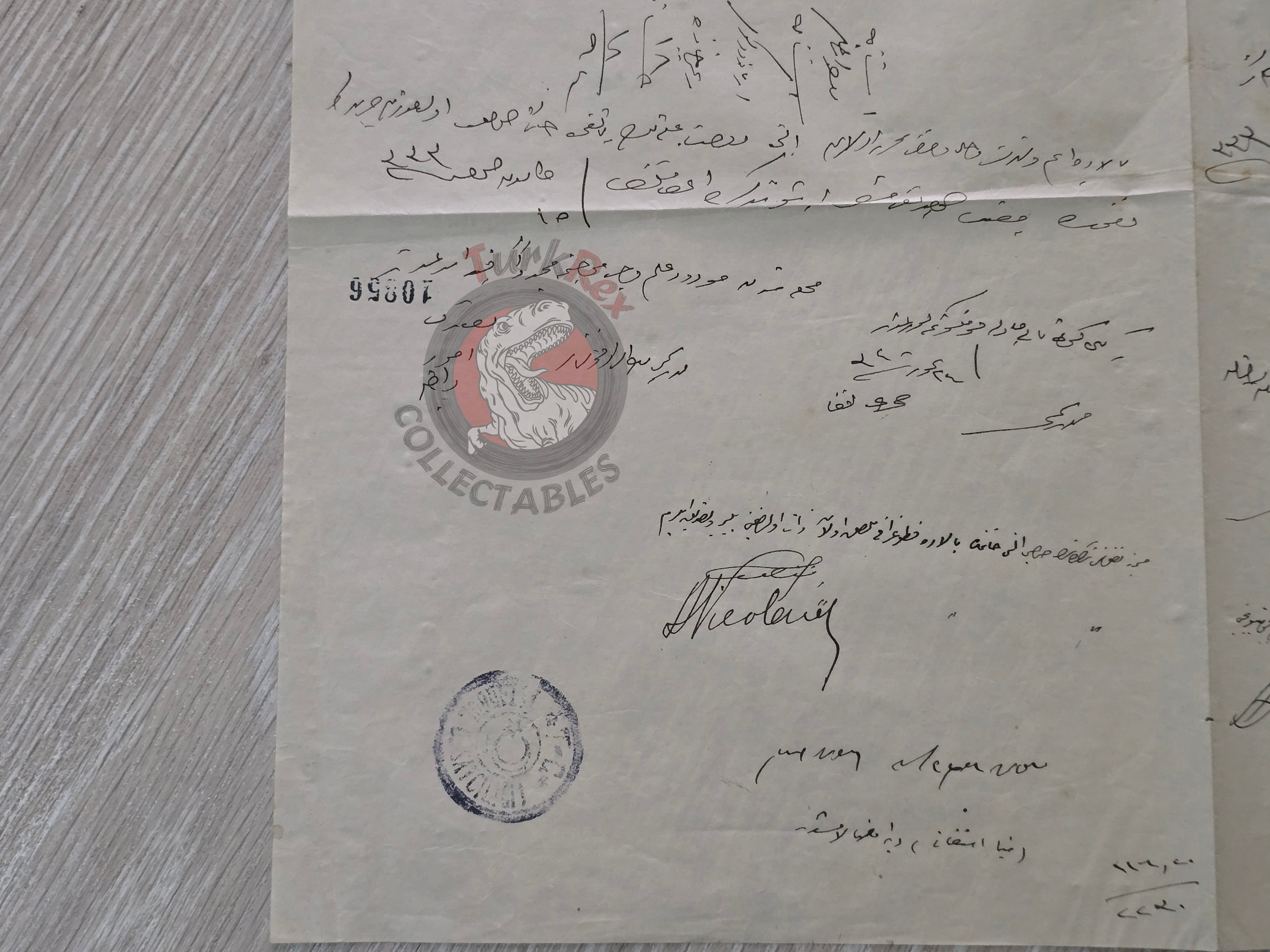 Ottoman Identity Document Copy 1924 with Photograph Greek Ottoman Citizens Married Couple