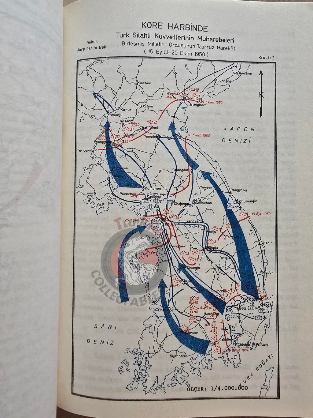 Turkish Armed Forces Operations in the Korean War 1950–1953 Turkey Book 1975 with Maps
