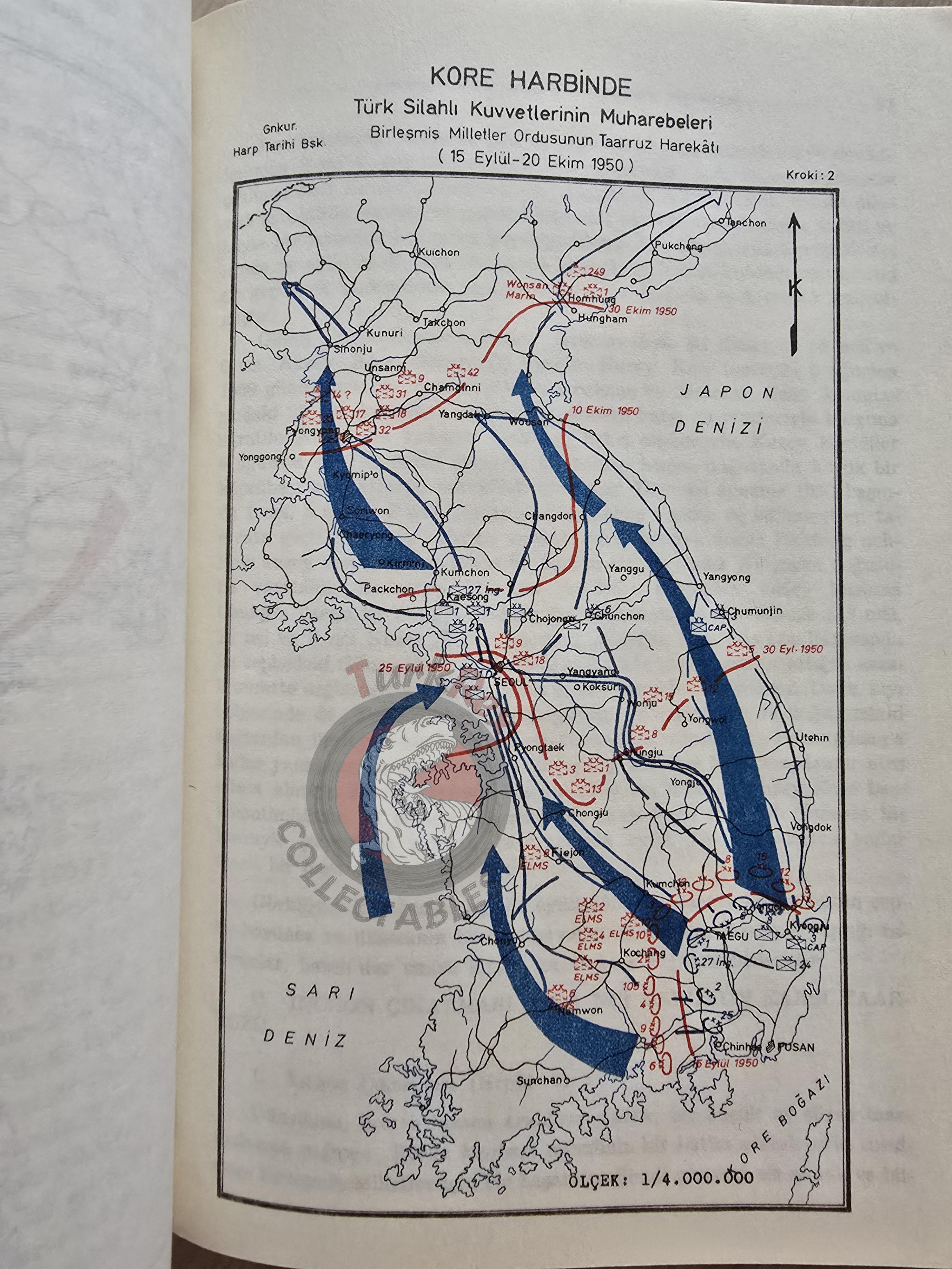 Turkish Armed Forces Operations in the Korean War 1950–1953 Turkey Book 1975 with Maps