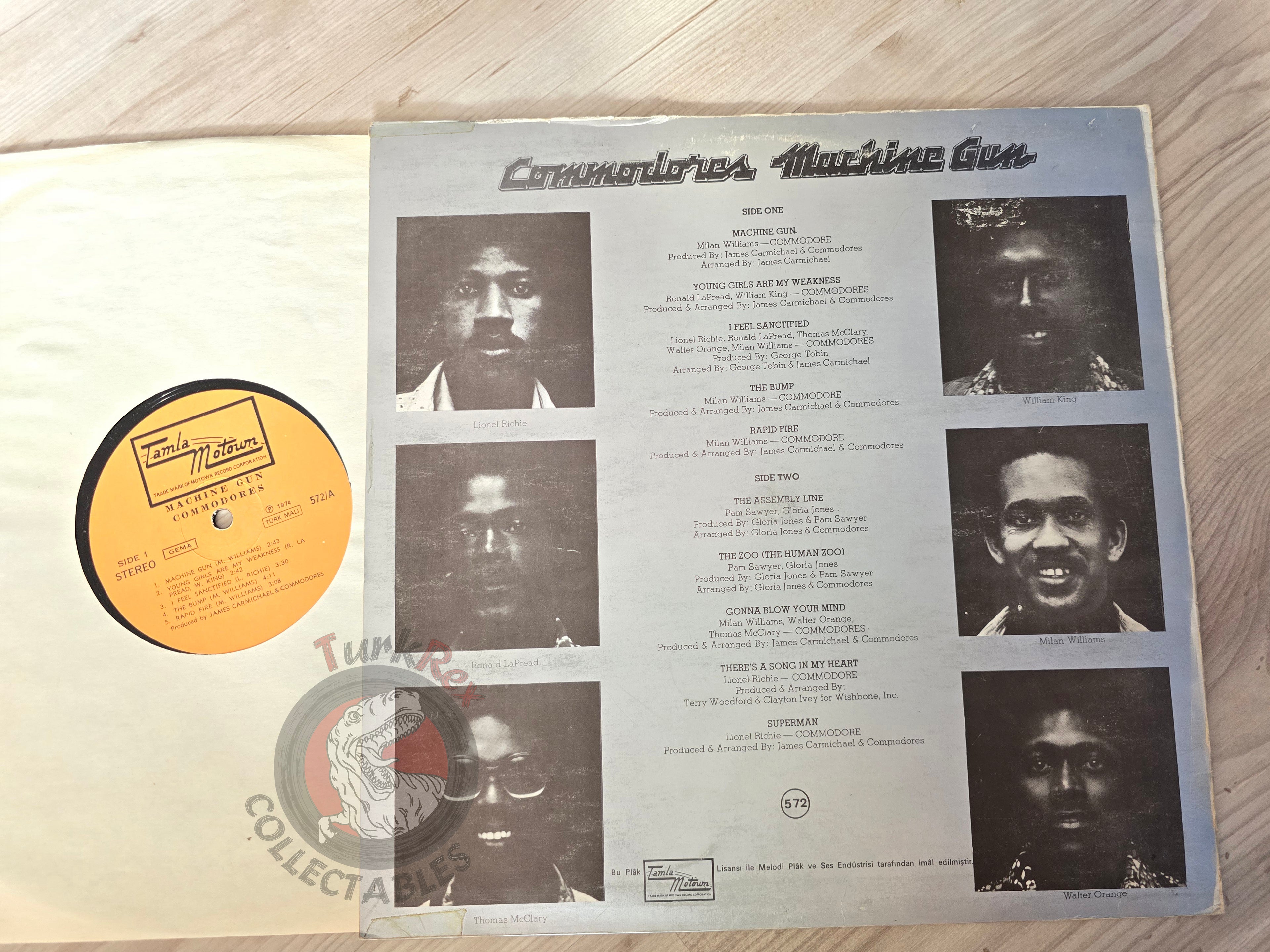 Commodores – Machine Gun  Turkish Pressing Vinyl Turkey Edition