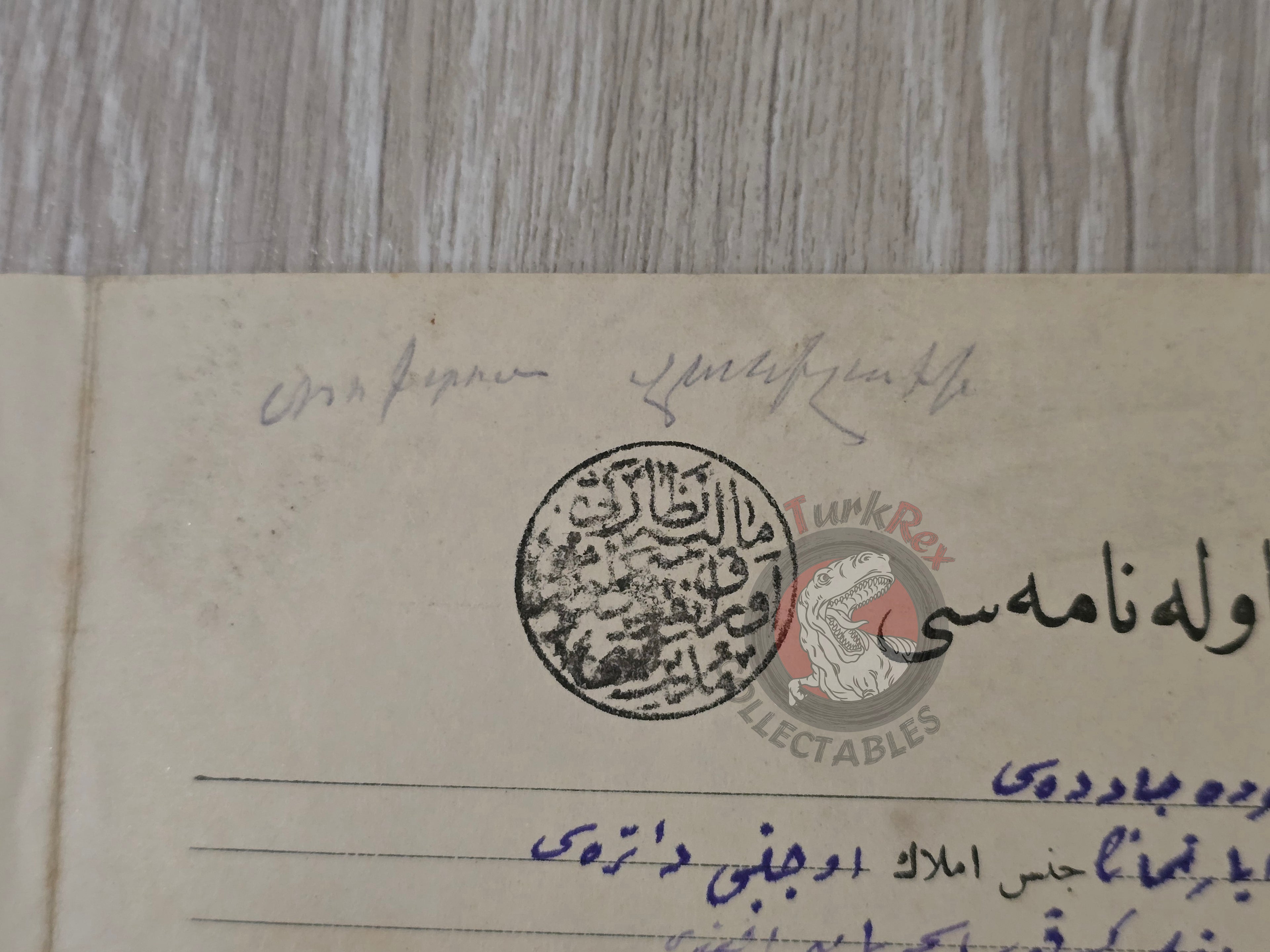 Ottoman Rental Contract of Home İstanbul 1920 Greek and Armenian Citizens Armenia