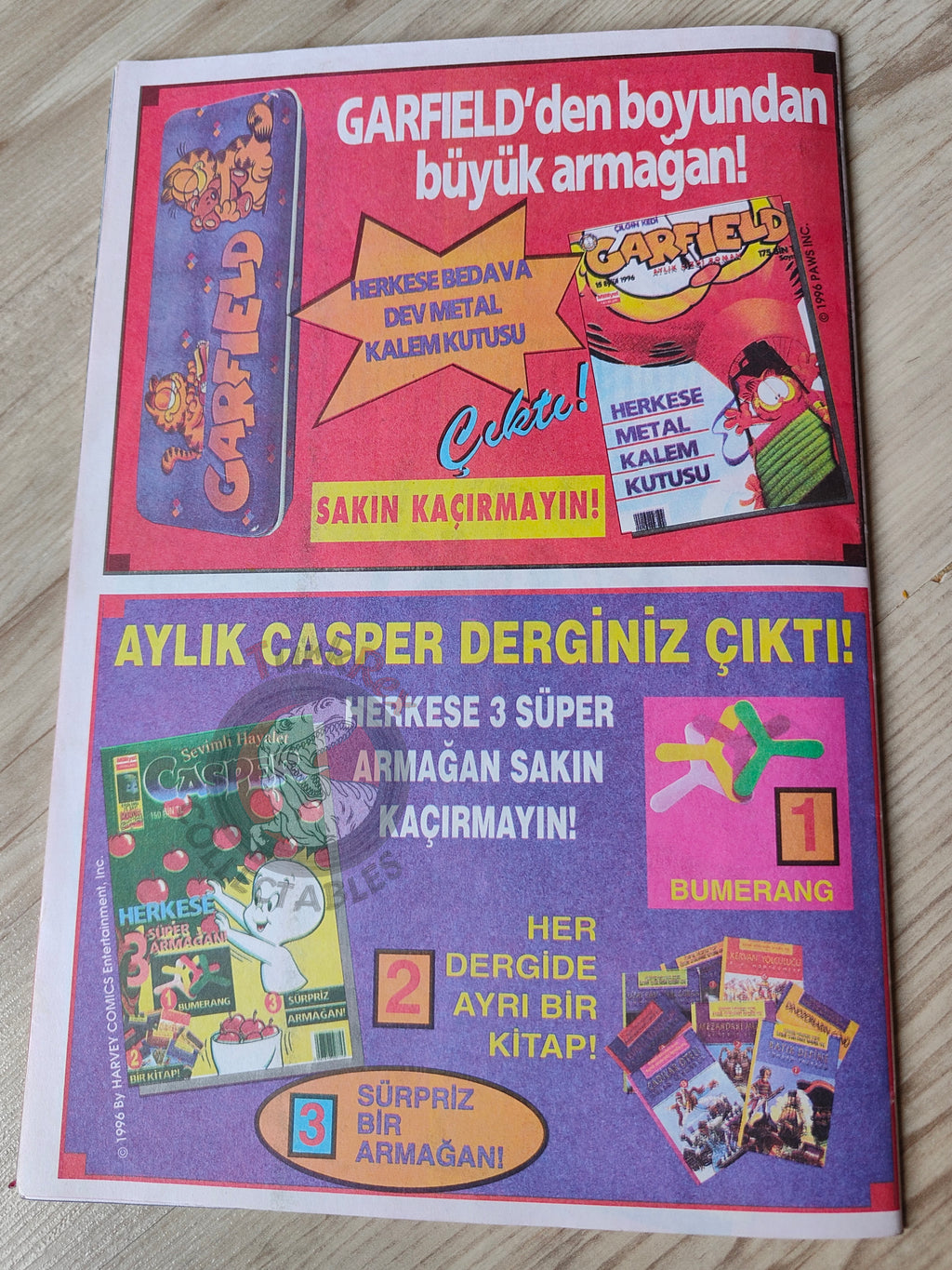 Casper the Friendly Ghost – Issue #5 1996 Turkish Comic Turkey