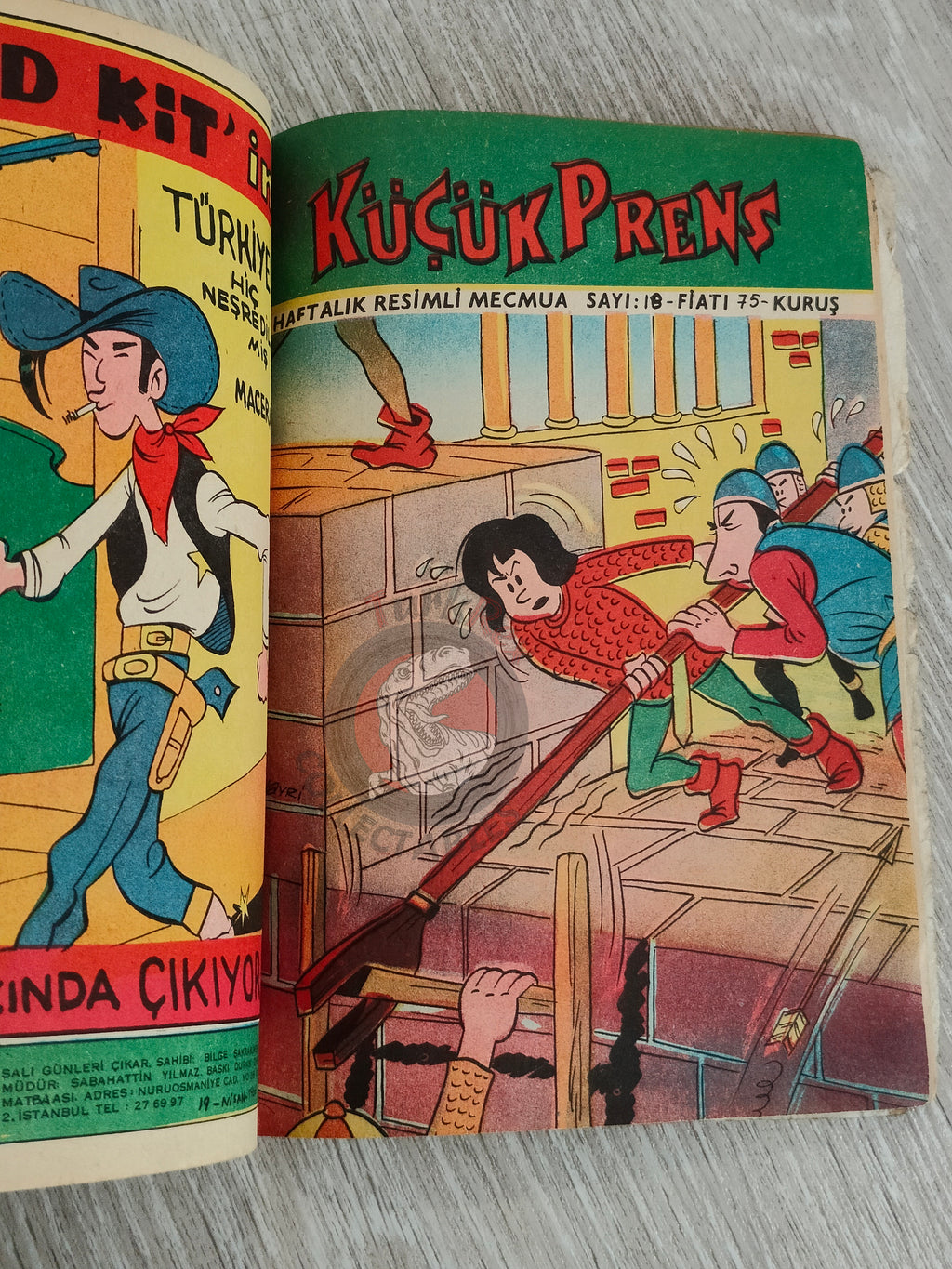 Johan et Pirlouit #16–18 1966 Turkish Comic Turkey Le Châtiment de Basenhau #1