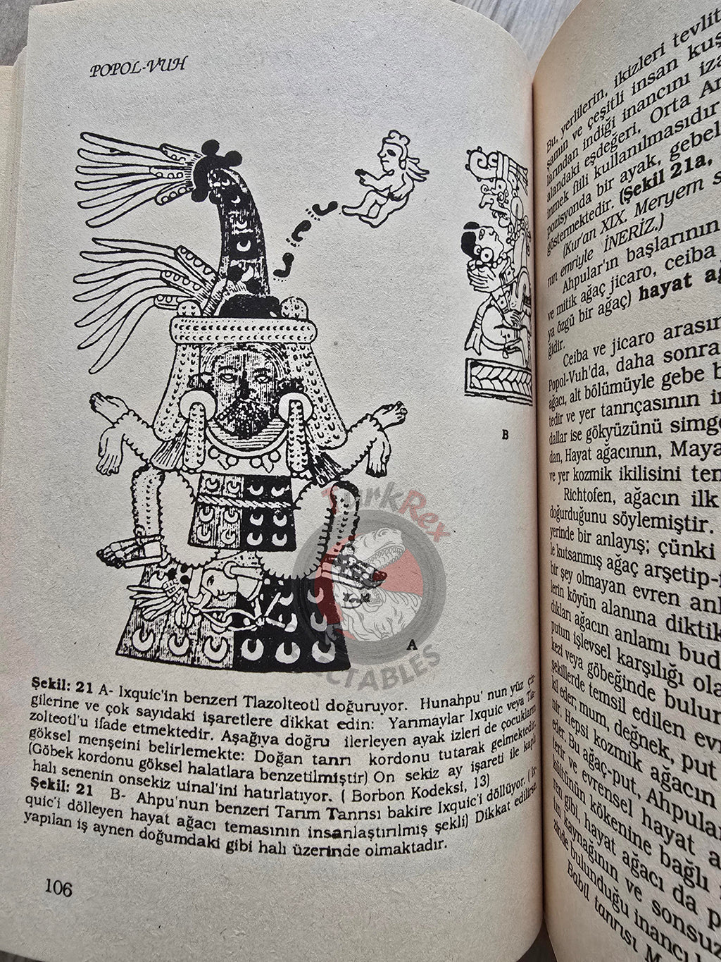 Popol Vuh 1991 Turkish Book Turkey The Sacred Book of the Maya