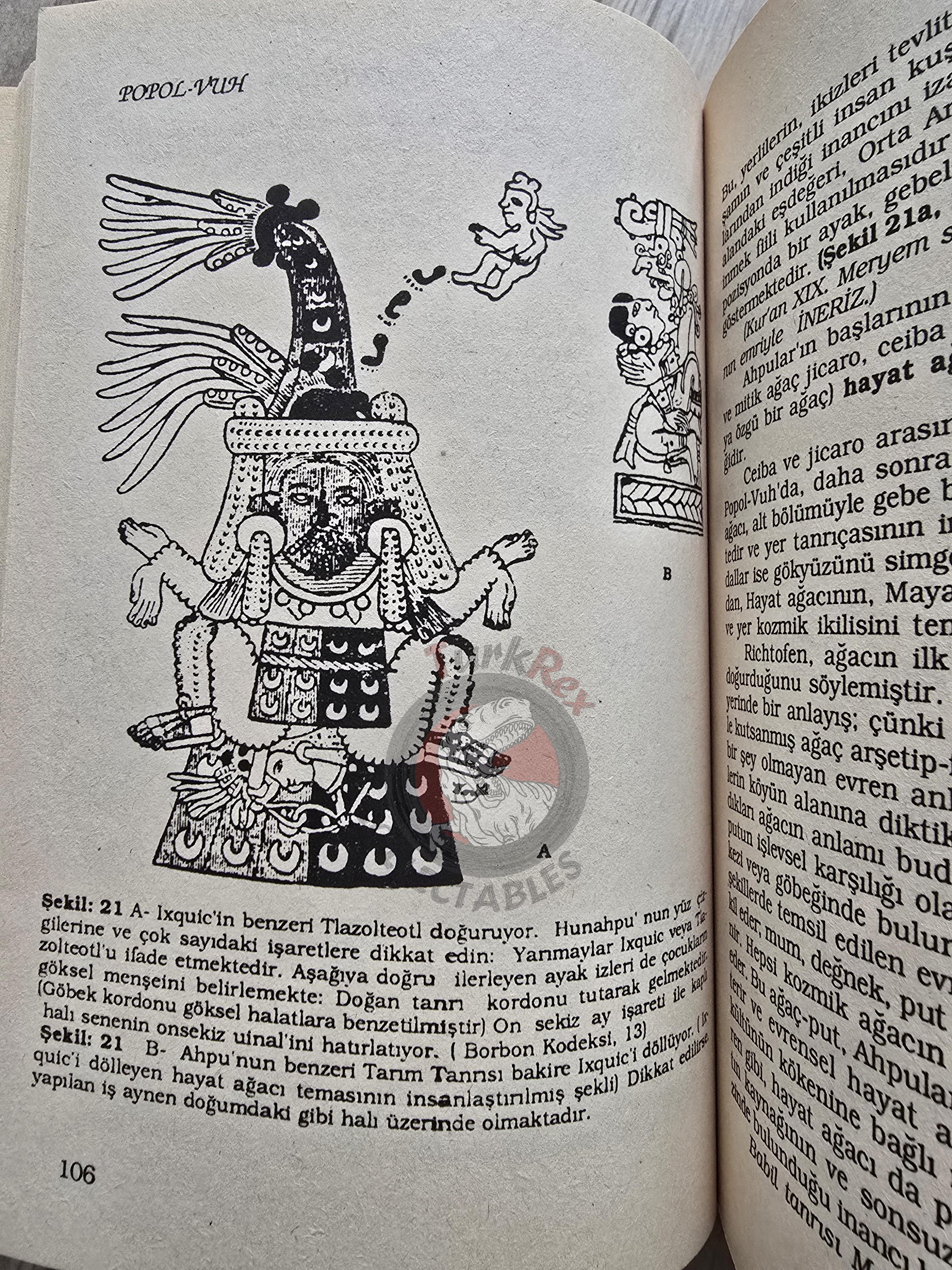 Popol Vuh 1991 Turkish Book Turkey The Sacred Book of the Maya
