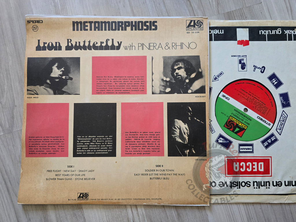 Iron Butterfly –  Metamorphosis Turkish Pressing Vinyl Turkey Edition