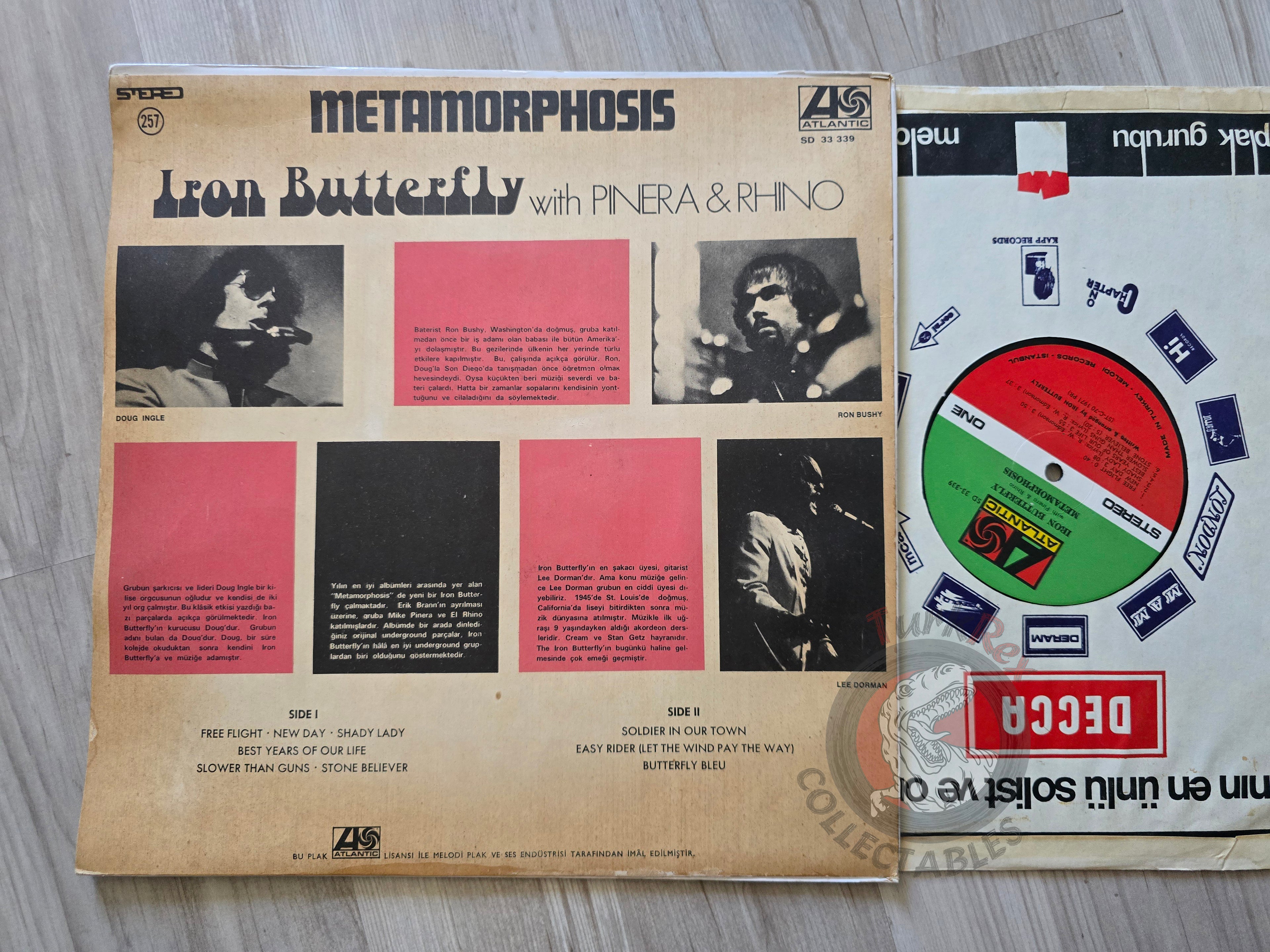 Iron Butterfly –  Metamorphosis Turkish Pressing Vinyl Turkey Edition