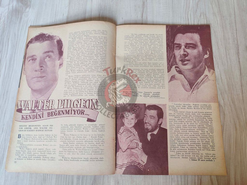 Yıldız 1944 Maria Montez Turkish Mag Turkey Hollywood Melvyn Douglas Deanna Durbin Ann Sheridan