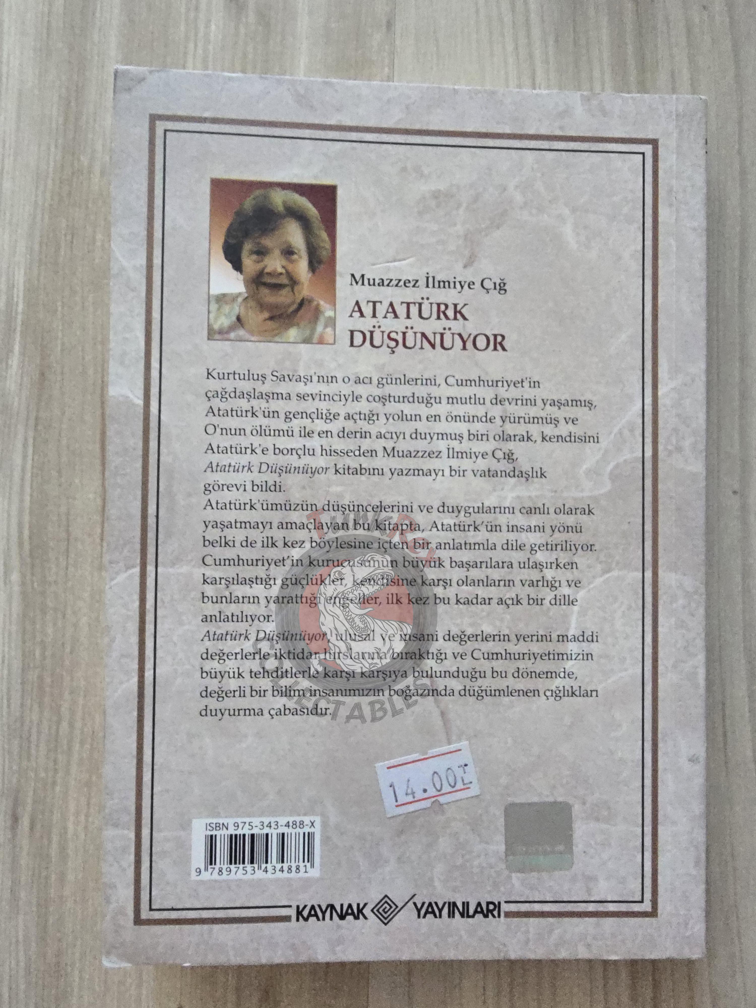 Muazzez İlmiye Çığ – Atatürk's Thoughts 2007 Turkish Book Turkey Ataturk