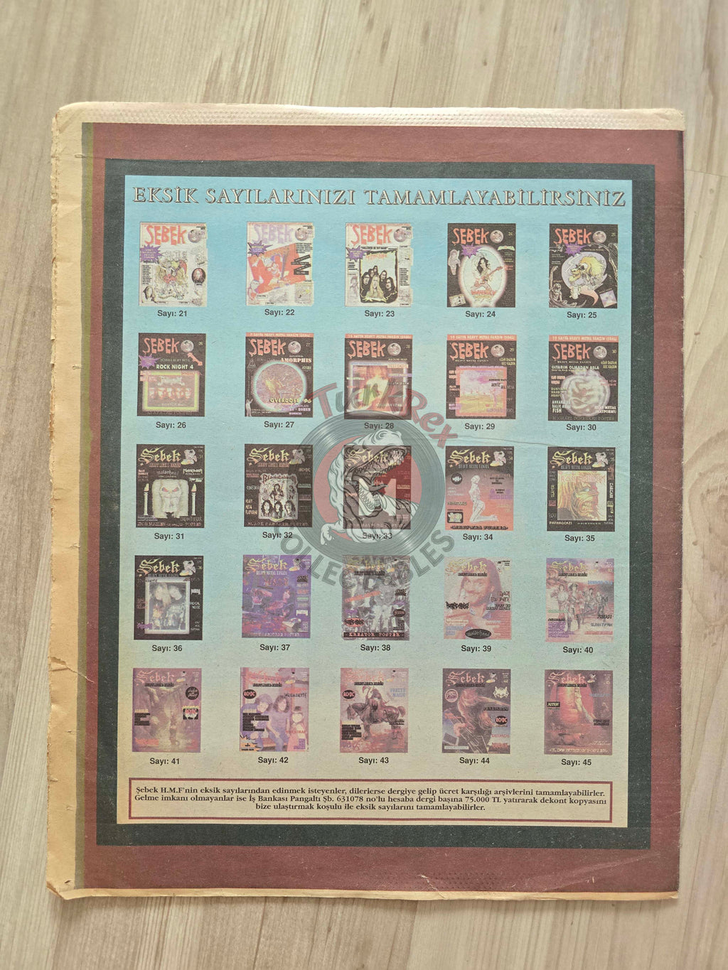 Şebek Fanzine 1997 Rob Halford Judas Priest  Turkish Mag Stratovarius Led Zeppelin Metallica