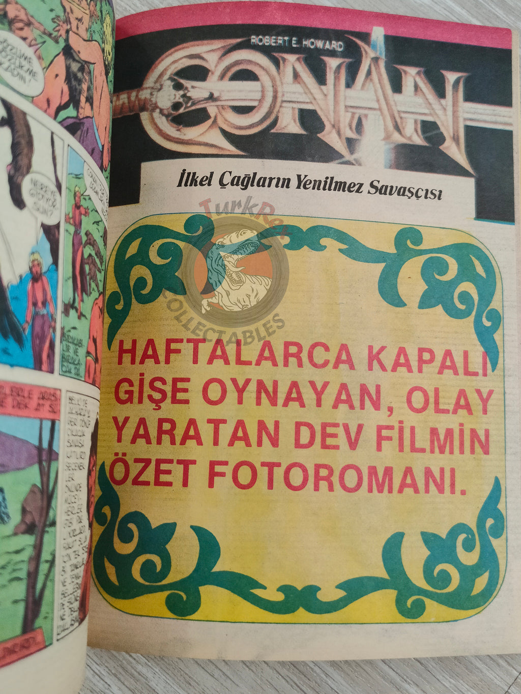 Conan Renkli #6 Turkish Comic Turkey The Savage Sword of #19 CTB #120 Movie