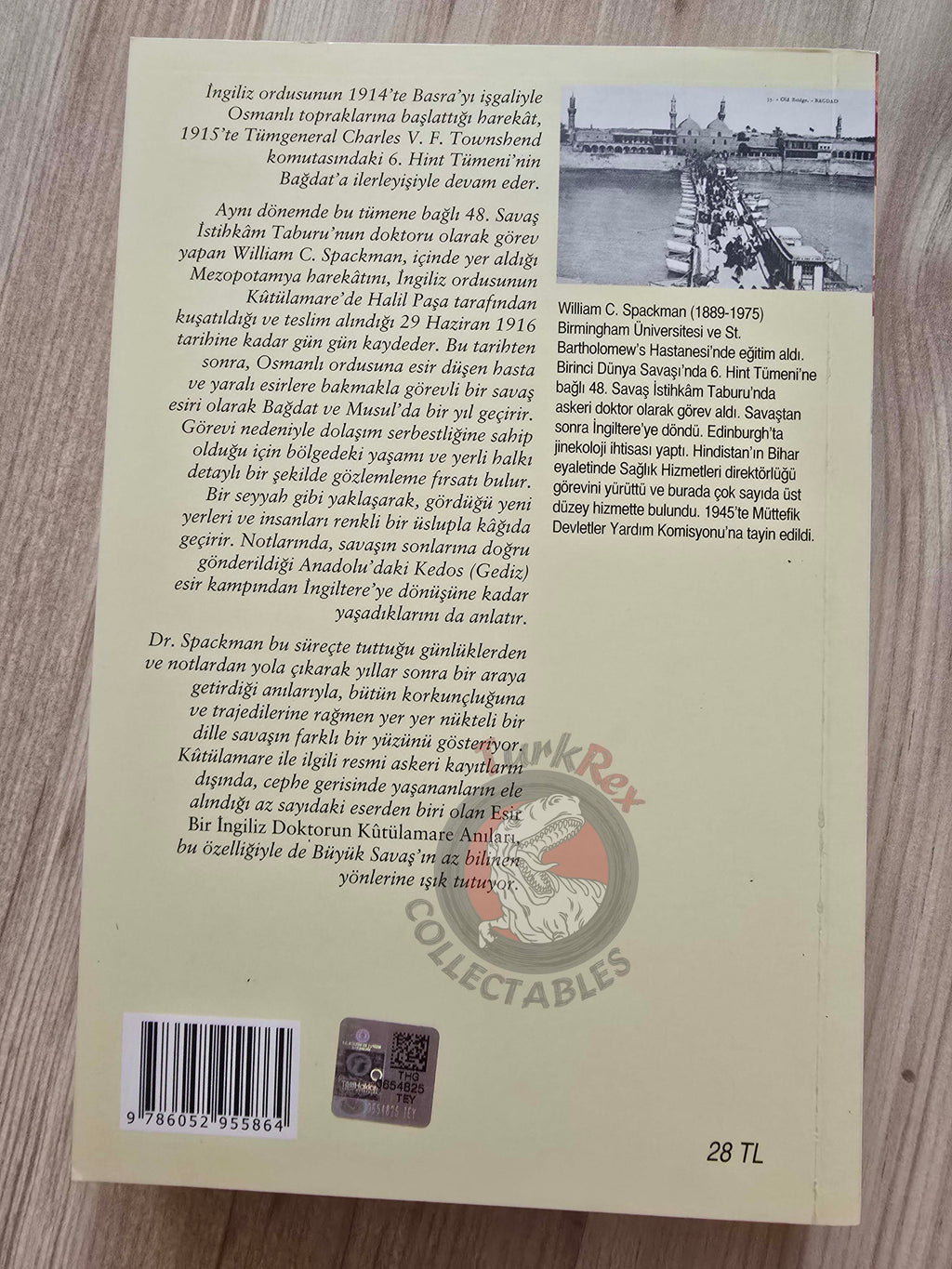 William Collis Spackman – Captured at Kut, Prisoners of the Turks 2021 Turkish Book Turkey