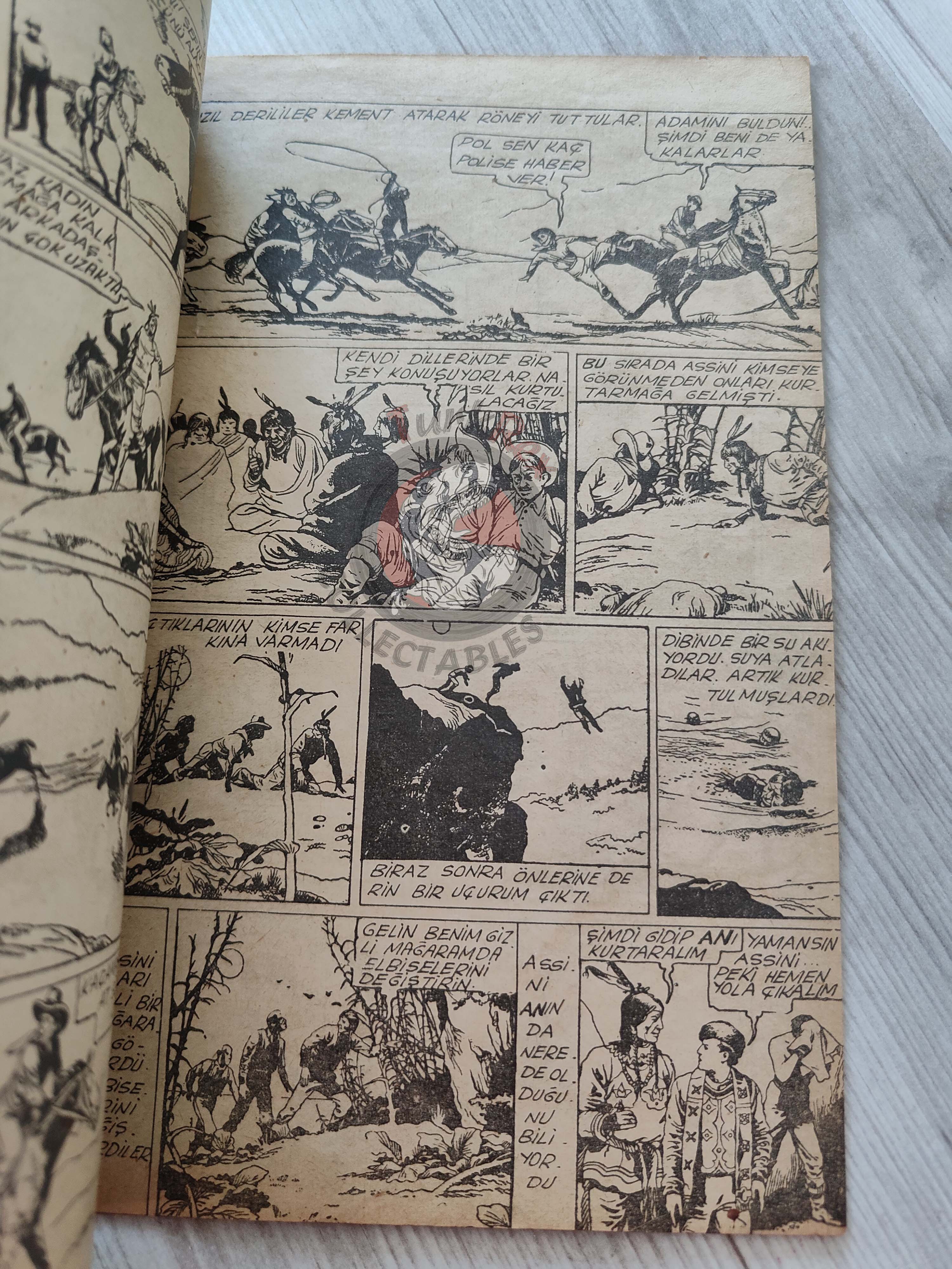 1001 Roman 1943 The Bloody Mark Turkish Comic Mag Turkey