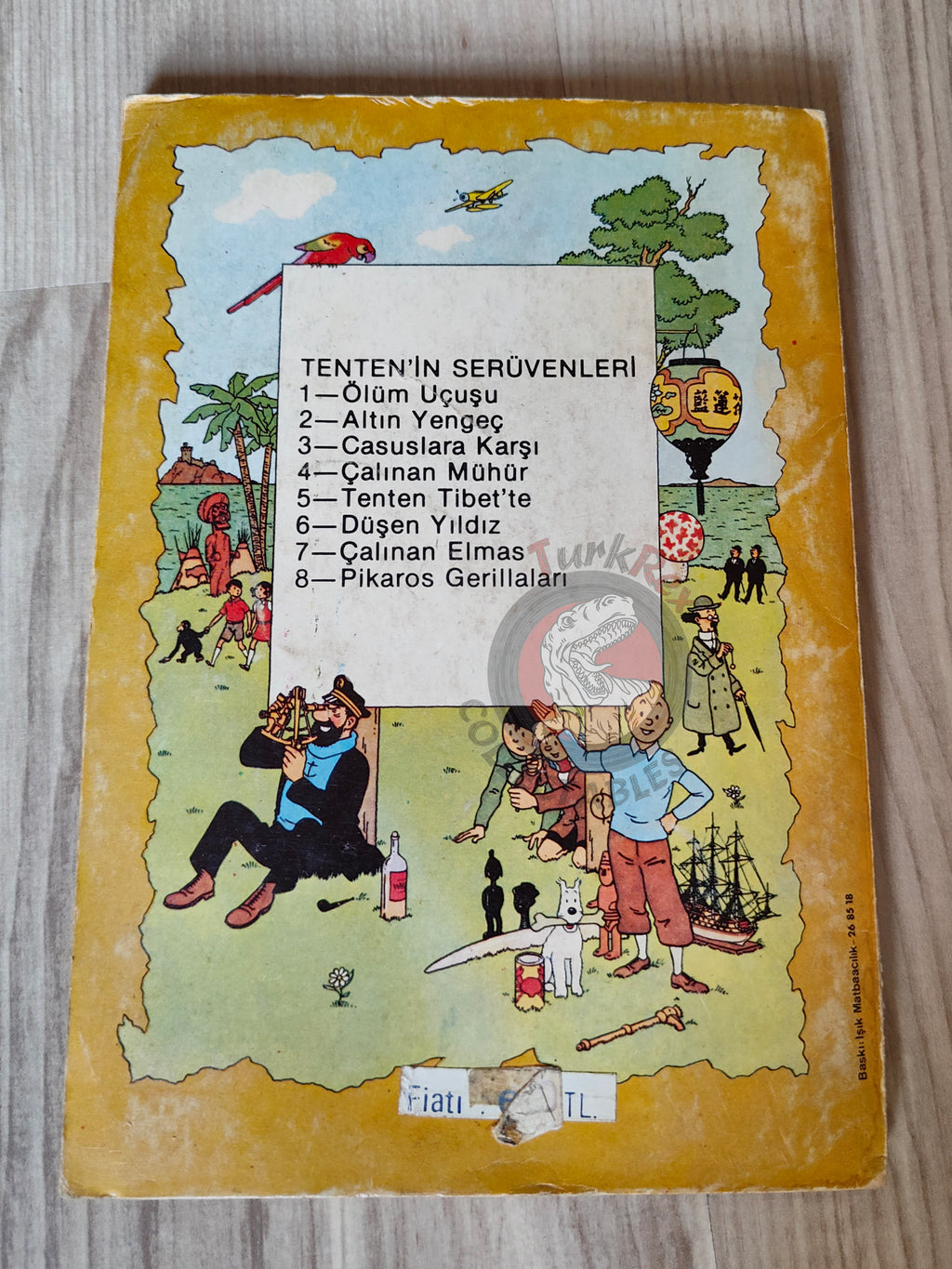 Tintin – The Castafiore Emerald early 1980s Turkish Edition Comic Turkey 2