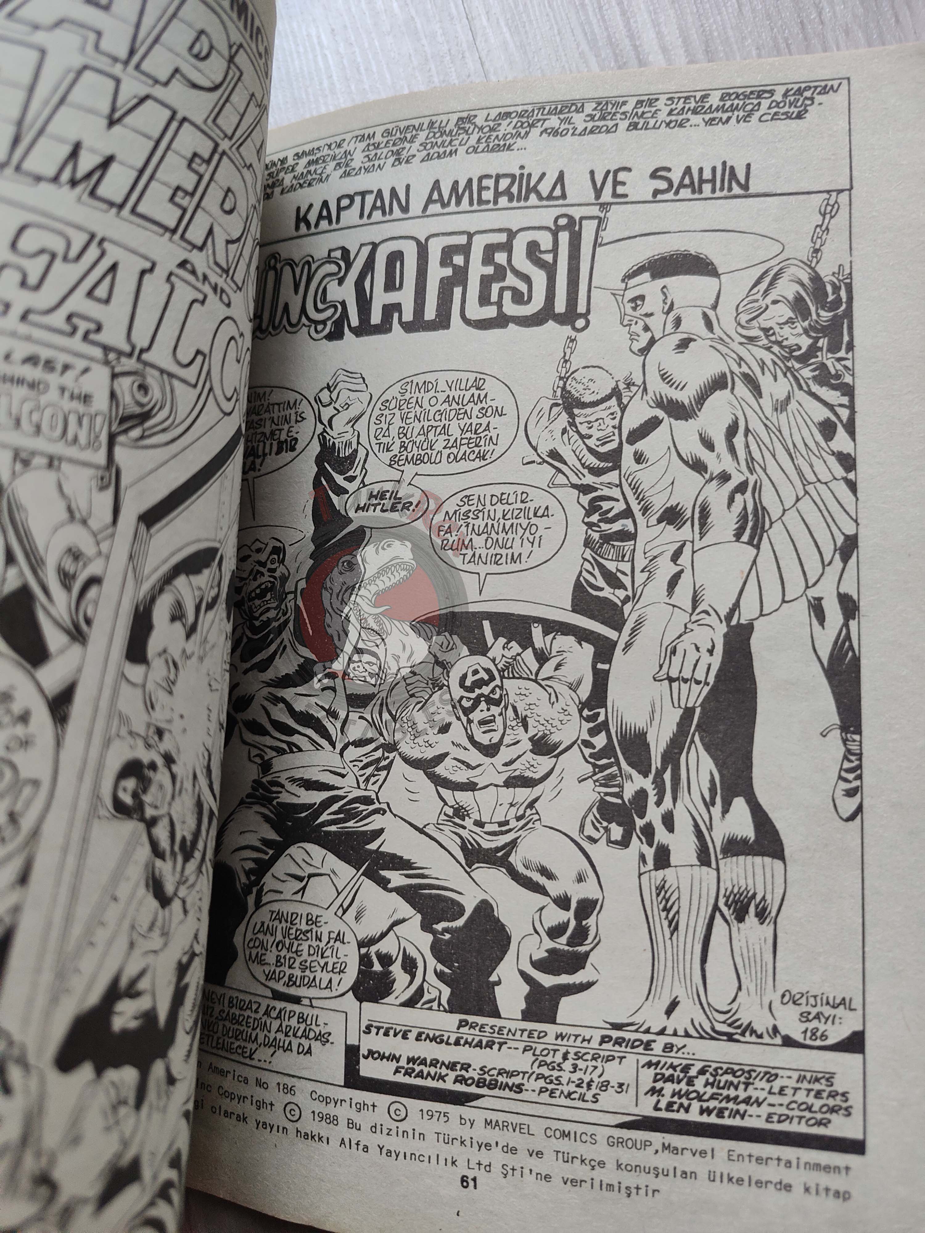 Captain America – Issue #8 1988 Turkish Comic Turkey #183 #184 #185 #186
