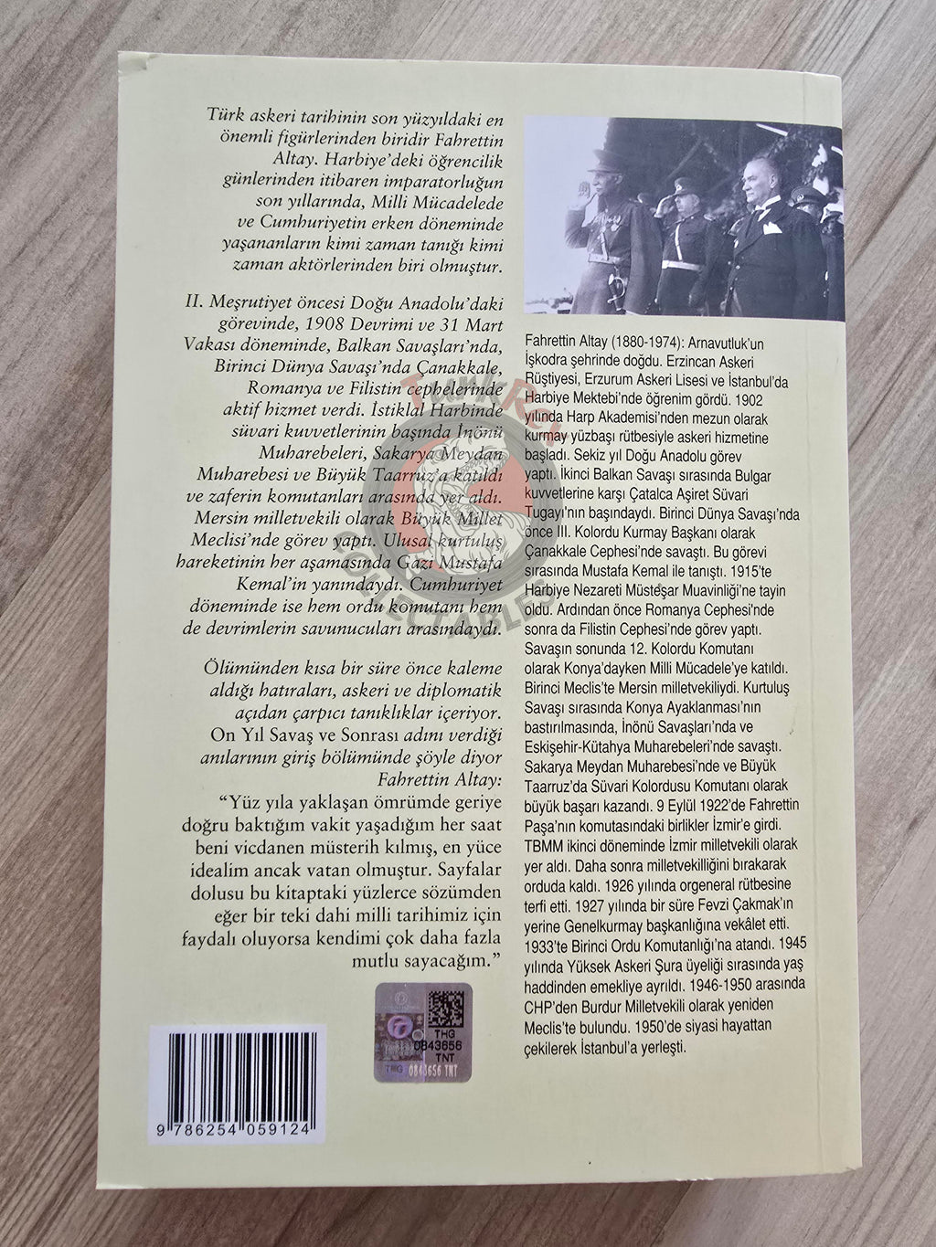 Fahrettin Altay – Ten Years of War and Aftermath 1912–1922 Turkish Book Turkey WW1 Ottoman