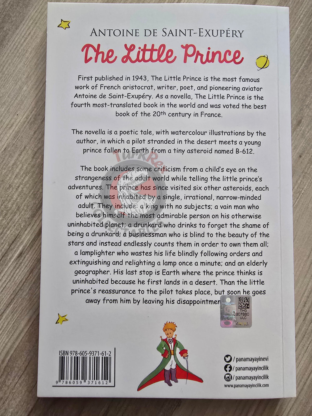 Antoine de Saint-Exupéry – Le Petit Prince 2023 English Book Turkey Illustrated Little