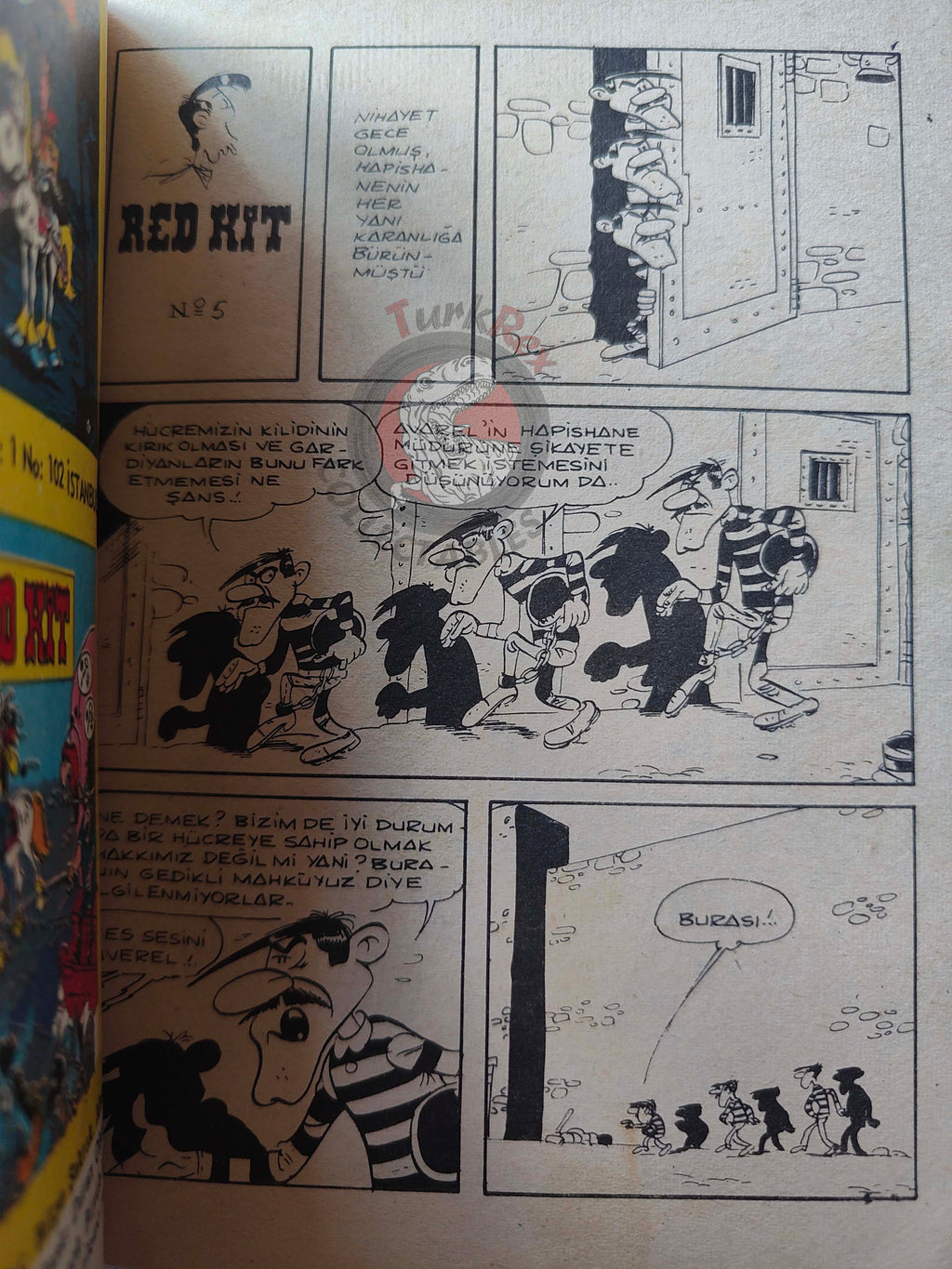 Lucky Luke #2 Dalton City 1972 Turkish Comic Turkey Tif Et Tondu