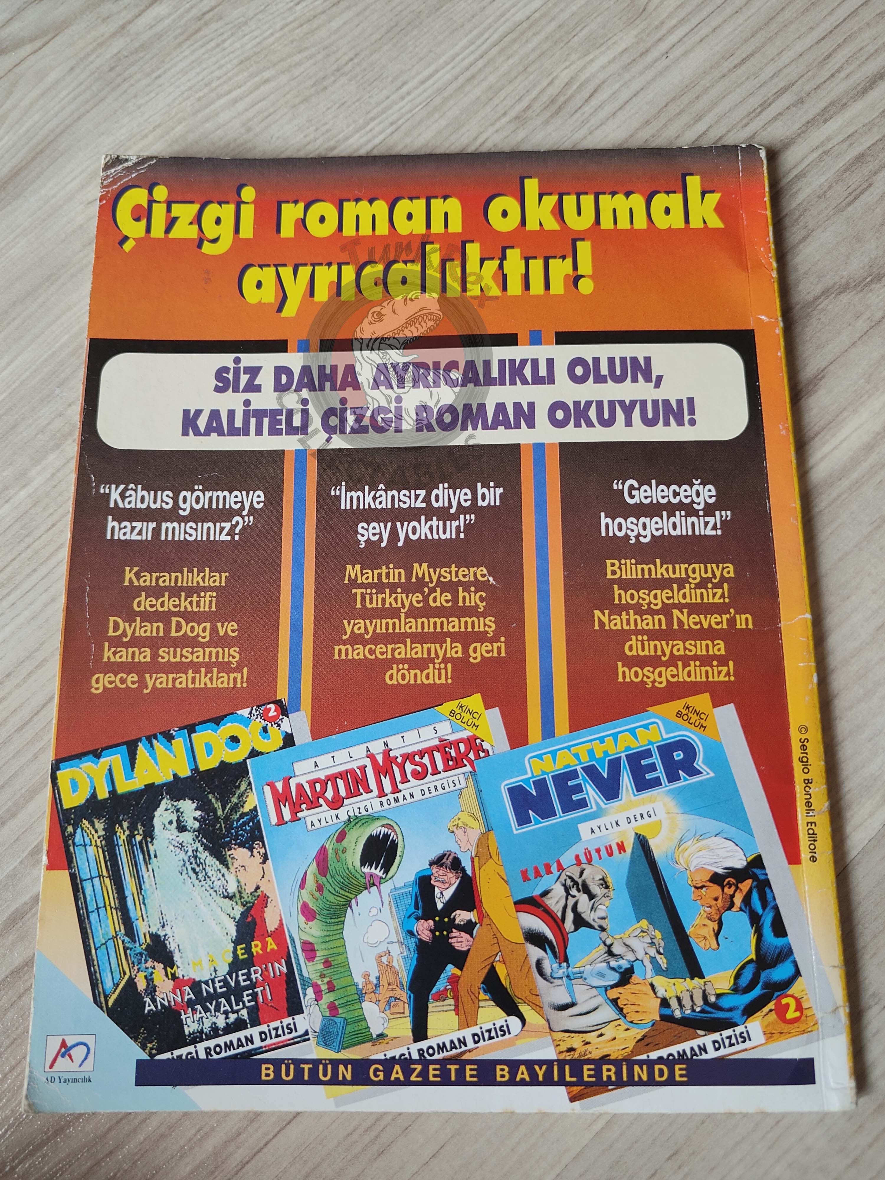Zagor #1 1996 Conquistadores Turkish Comic Turkey