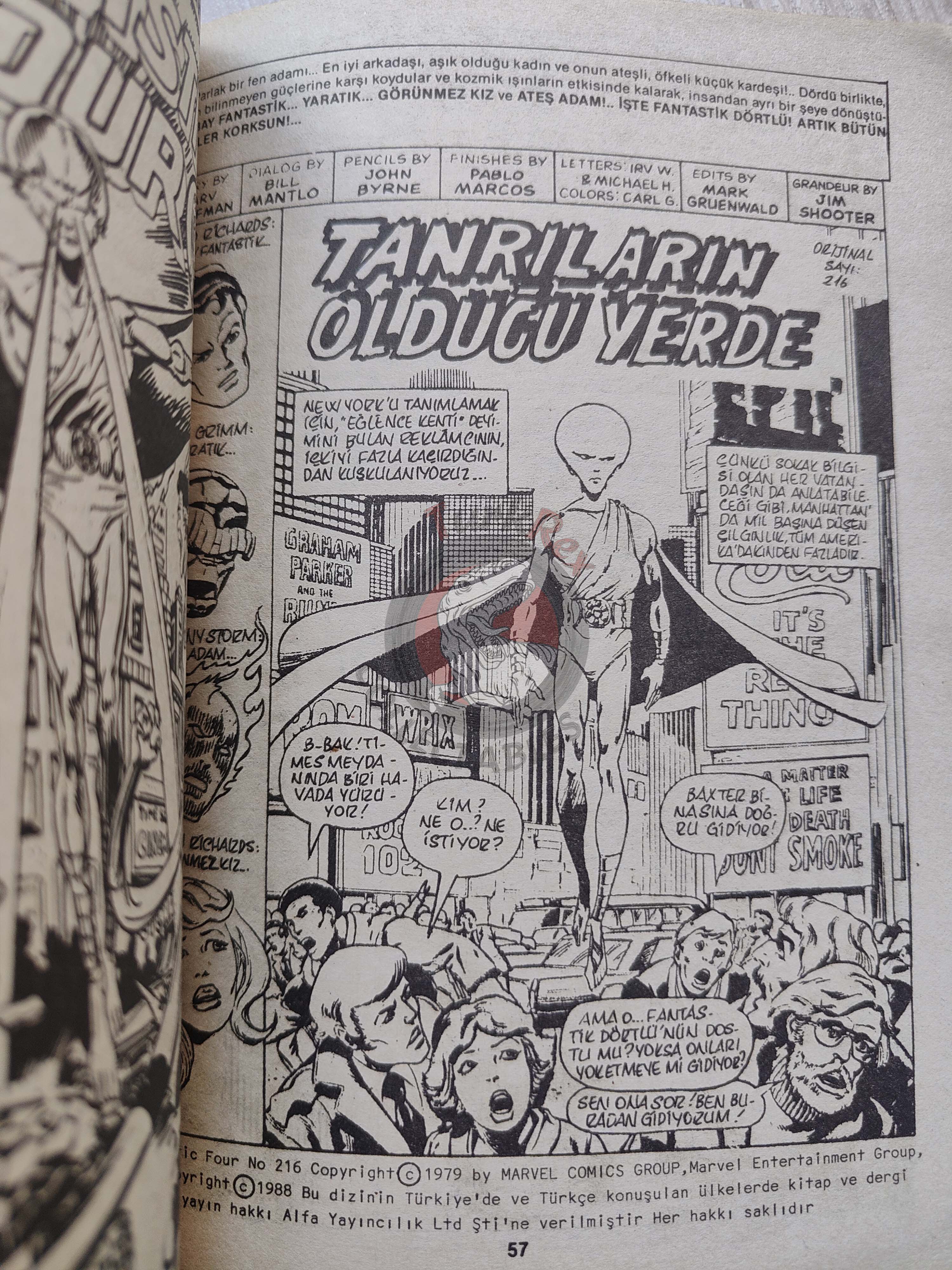 Fantastic Four #8 1988 Turkish Comic Turkey #213 #214 #215 #216