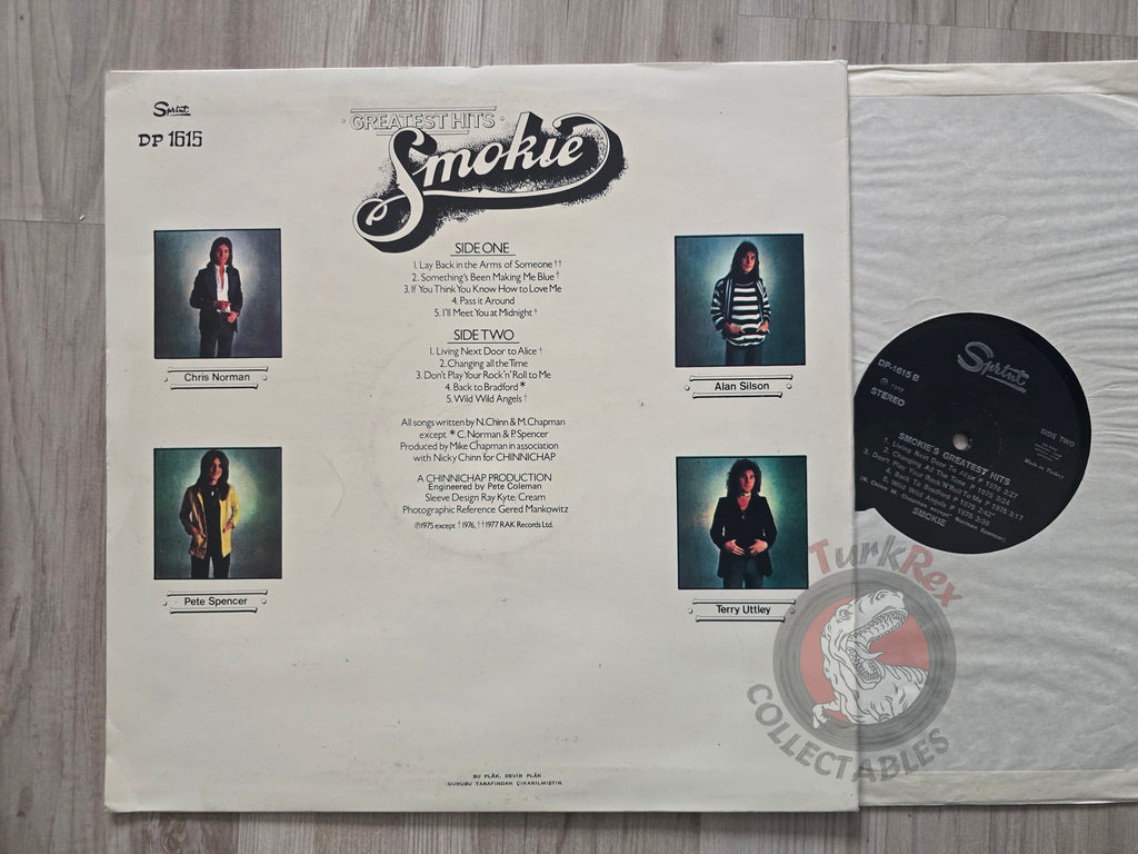 Smokie – Greatest Hits Turkish Pressing Vinyl Turkey Edition