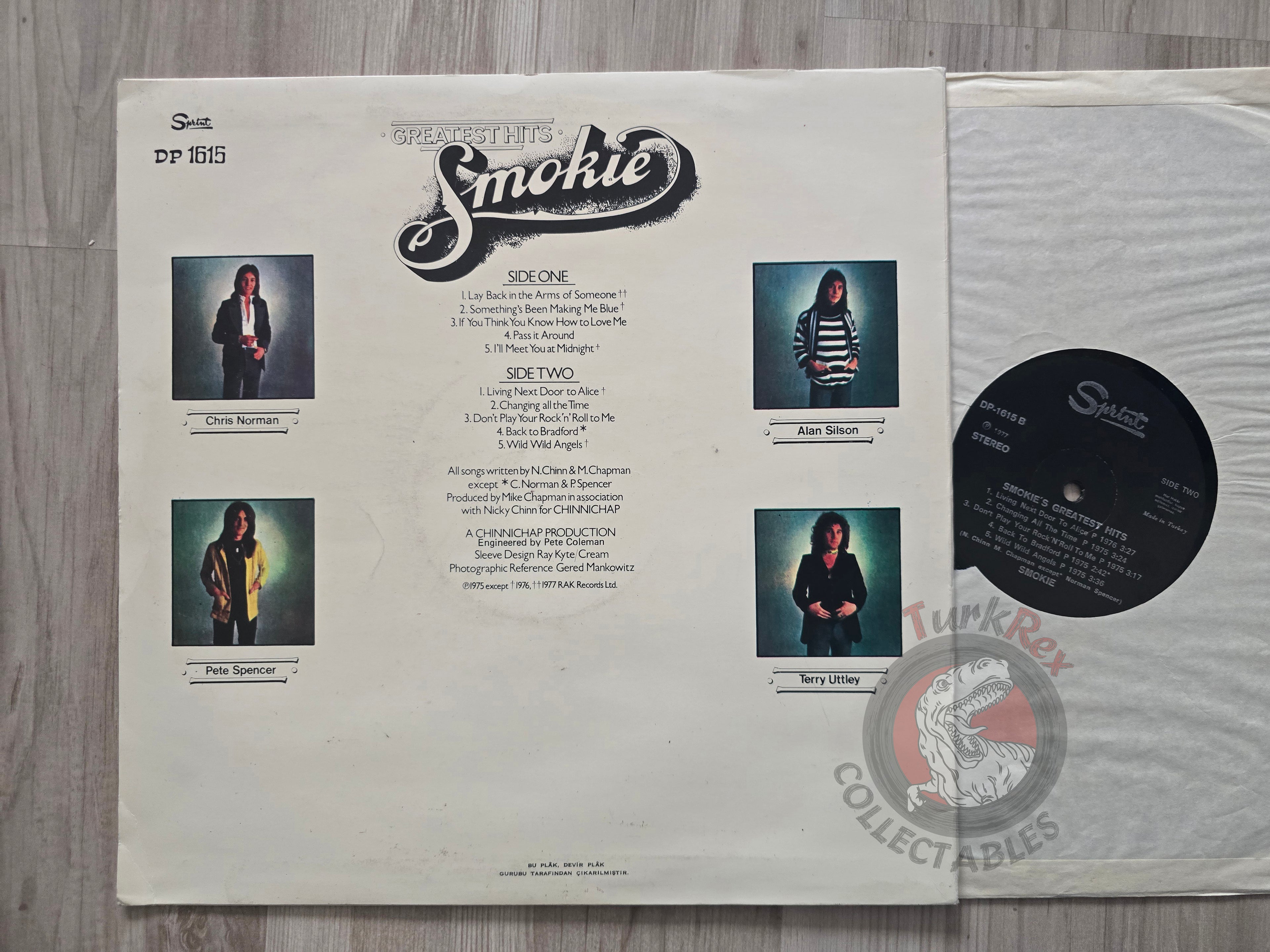 Smokie – Greatest Hits Turkish Pressing Vinyl Turkey Edition