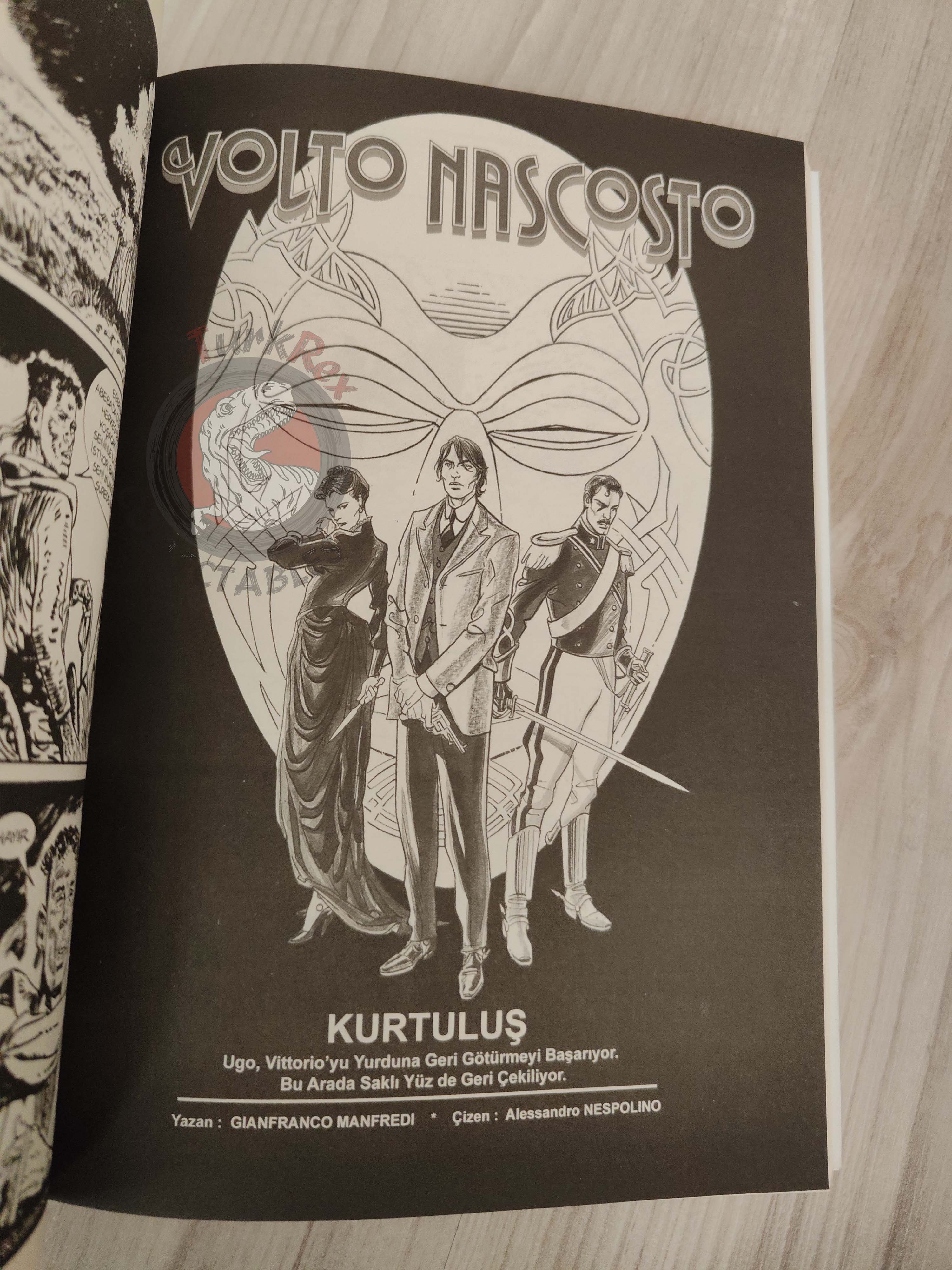 Volto Nascosto Vol #6 Il prigioniero di Menelik Turkish Comic Turkey Bonelli #11 #12