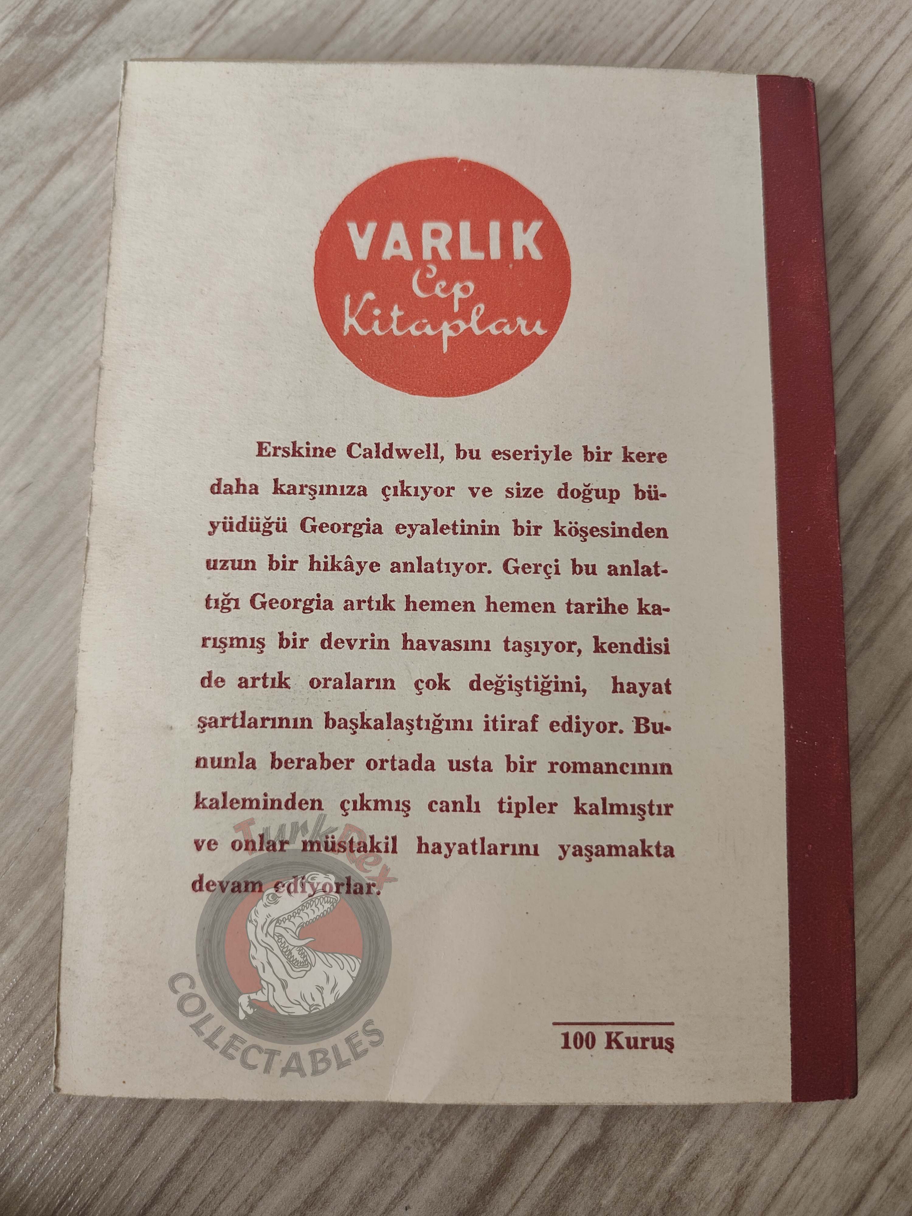 Erskine Caldwell – A House in the Uplands 1953 1st Turkish Book Turkey