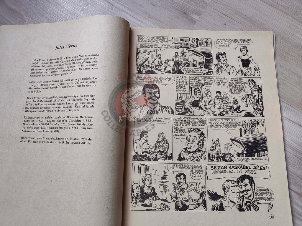 Milliyet Çocuk #30 1979 Turkish Comic Turkey Joyas Literarias Juveniles #104 Jules Verne