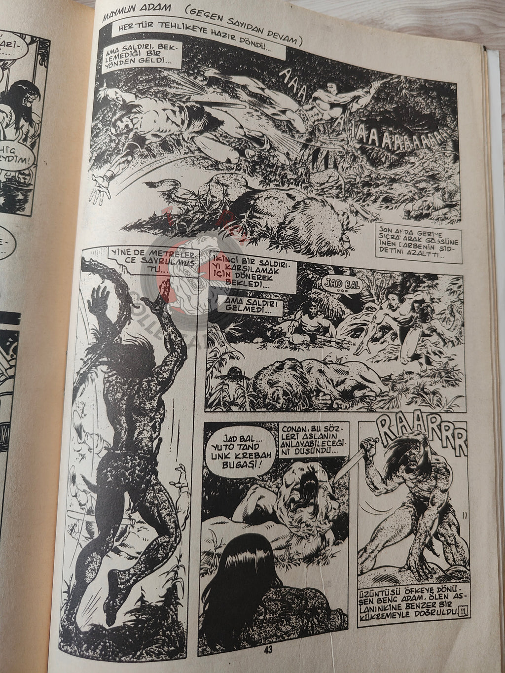 Conan & Tarzan #199 1994 Turkish Comic Turkey