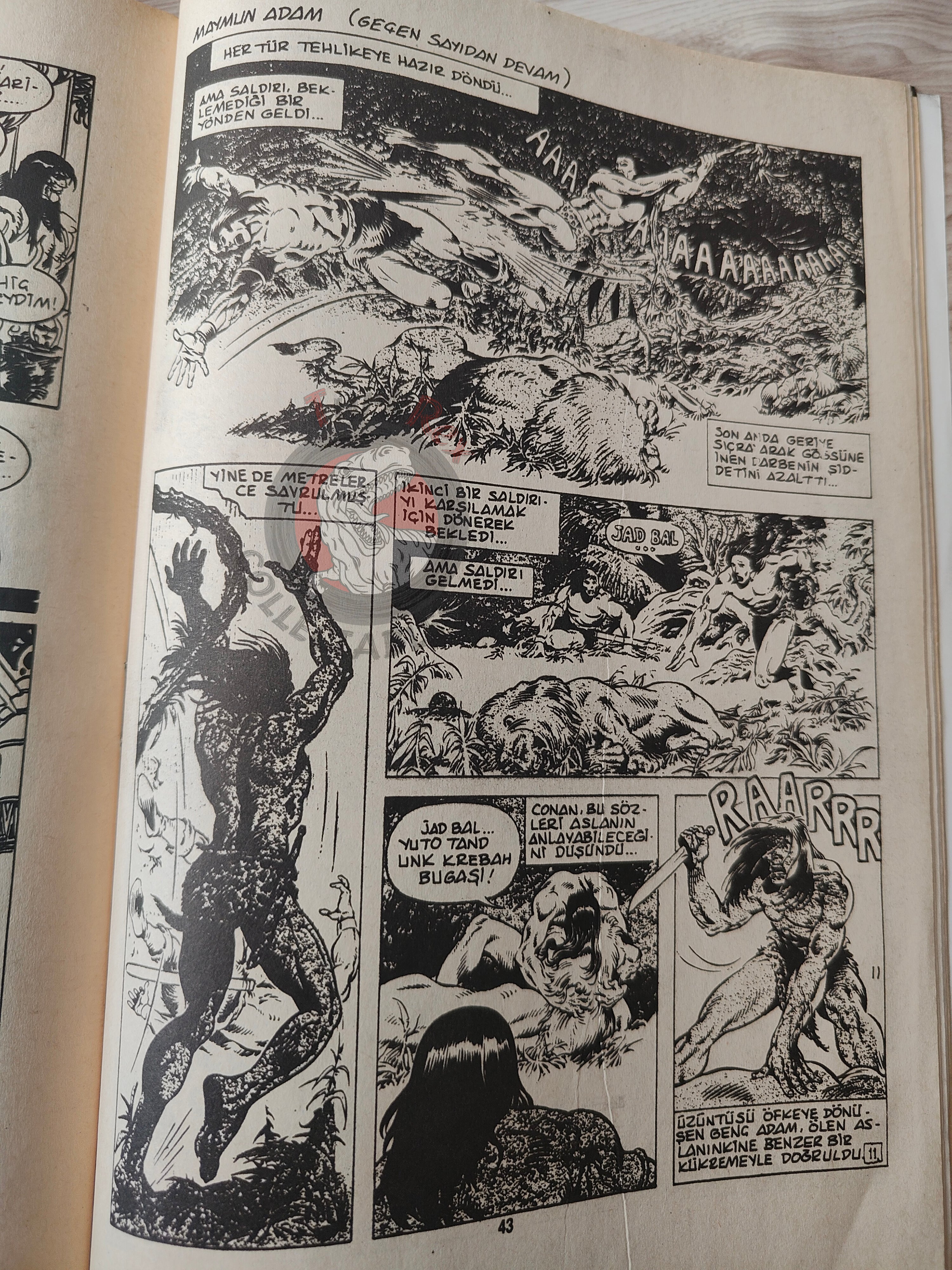 Conan & Tarzan #199 1994 Turkish Comic Turkey