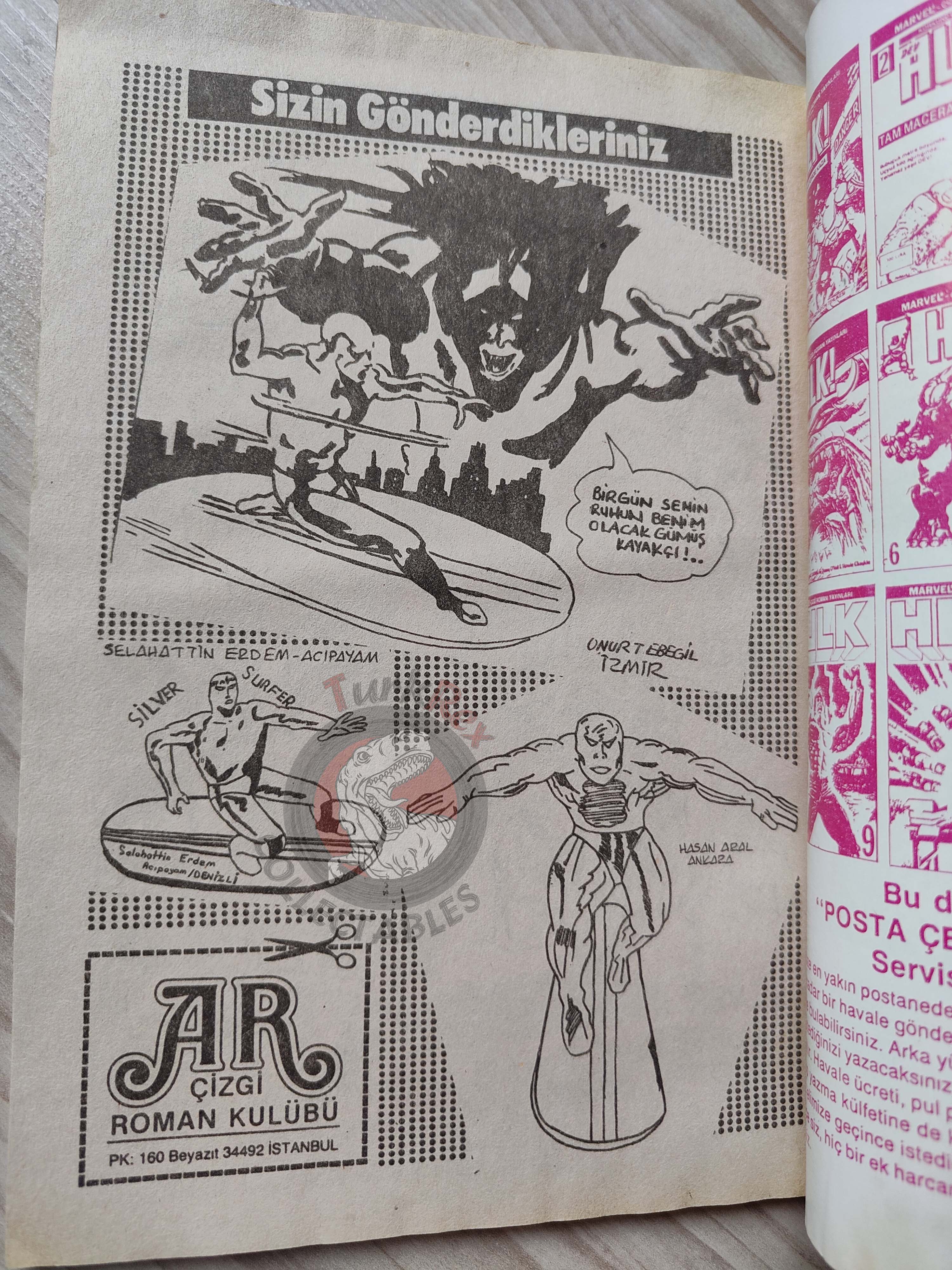 Silver Surfer #14 1988 Turkish Comic Turkey Defenders #101 The Avengers #256