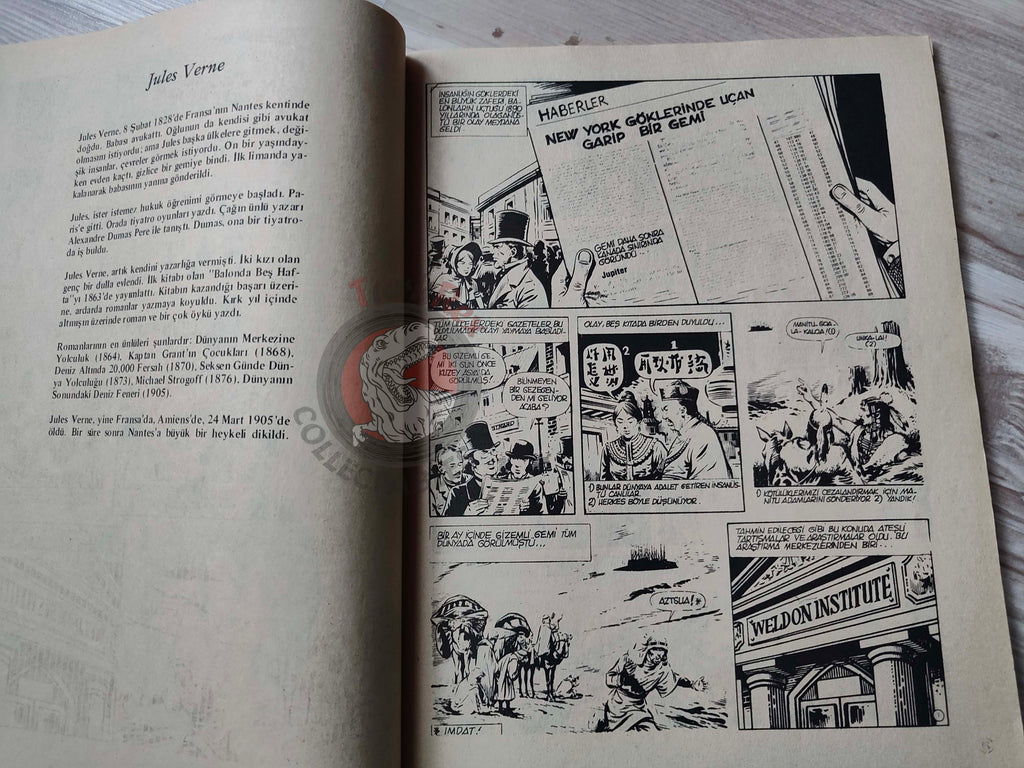 Milliyet Çocuk #35 1979 Turkish Comic Turkey Joyas Literarias Juveniles #113 Jules Verne