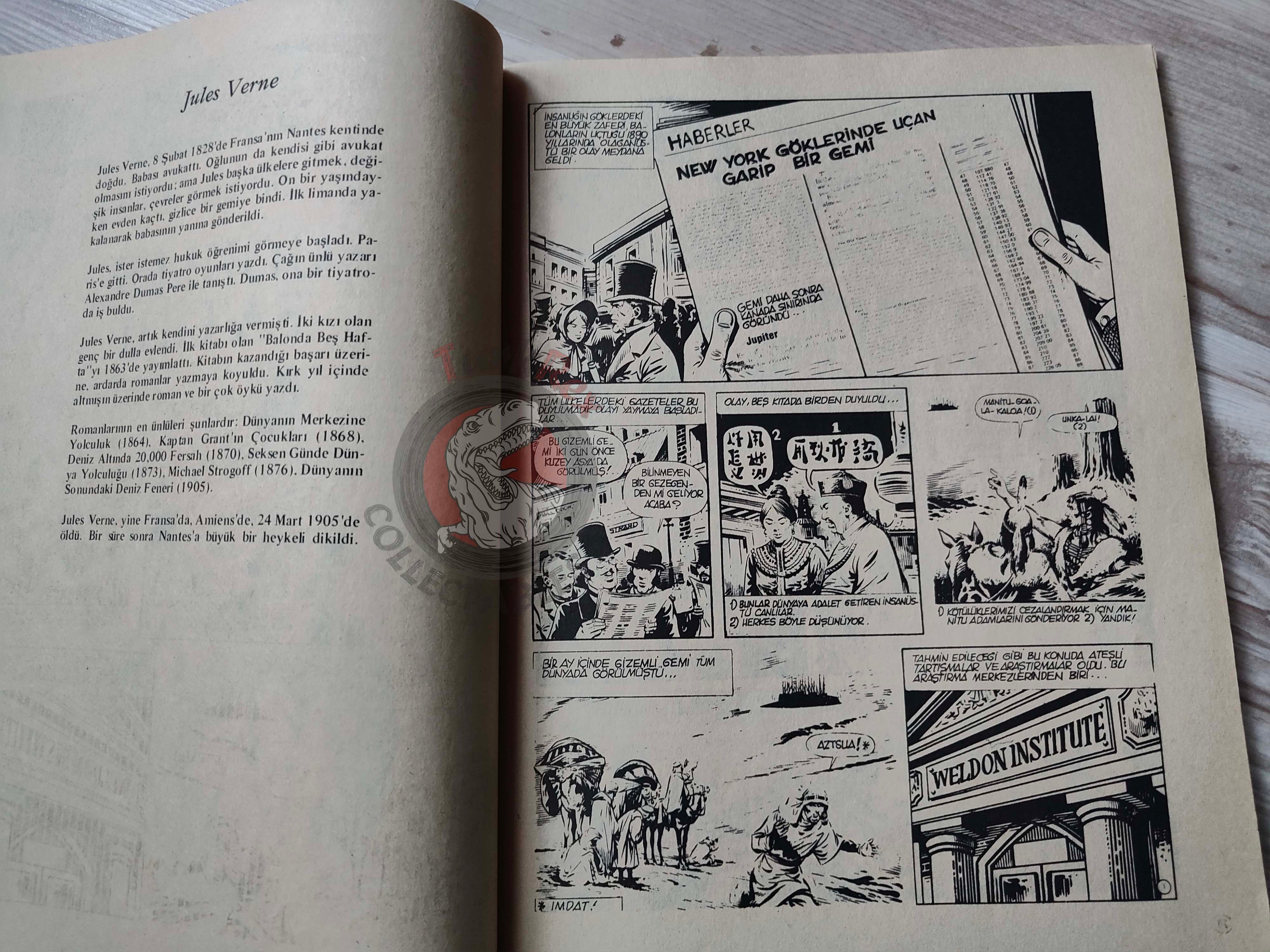 Milliyet Çocuk #35 1979 Turkish Comic Turkey Joyas Literarias Juveniles #113 Jules Verne