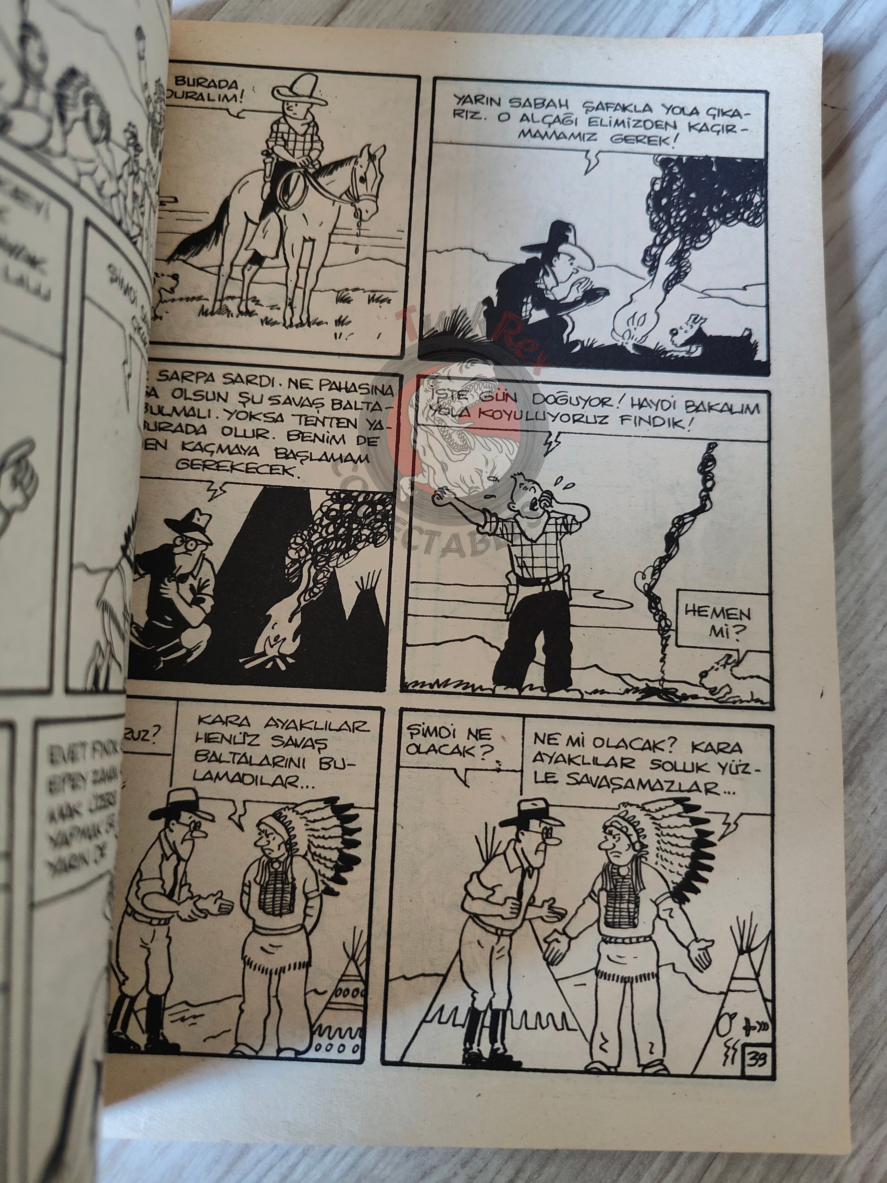 Tintin – Tintin in America mid 1980s Turkish Edition Comic Turkey 1