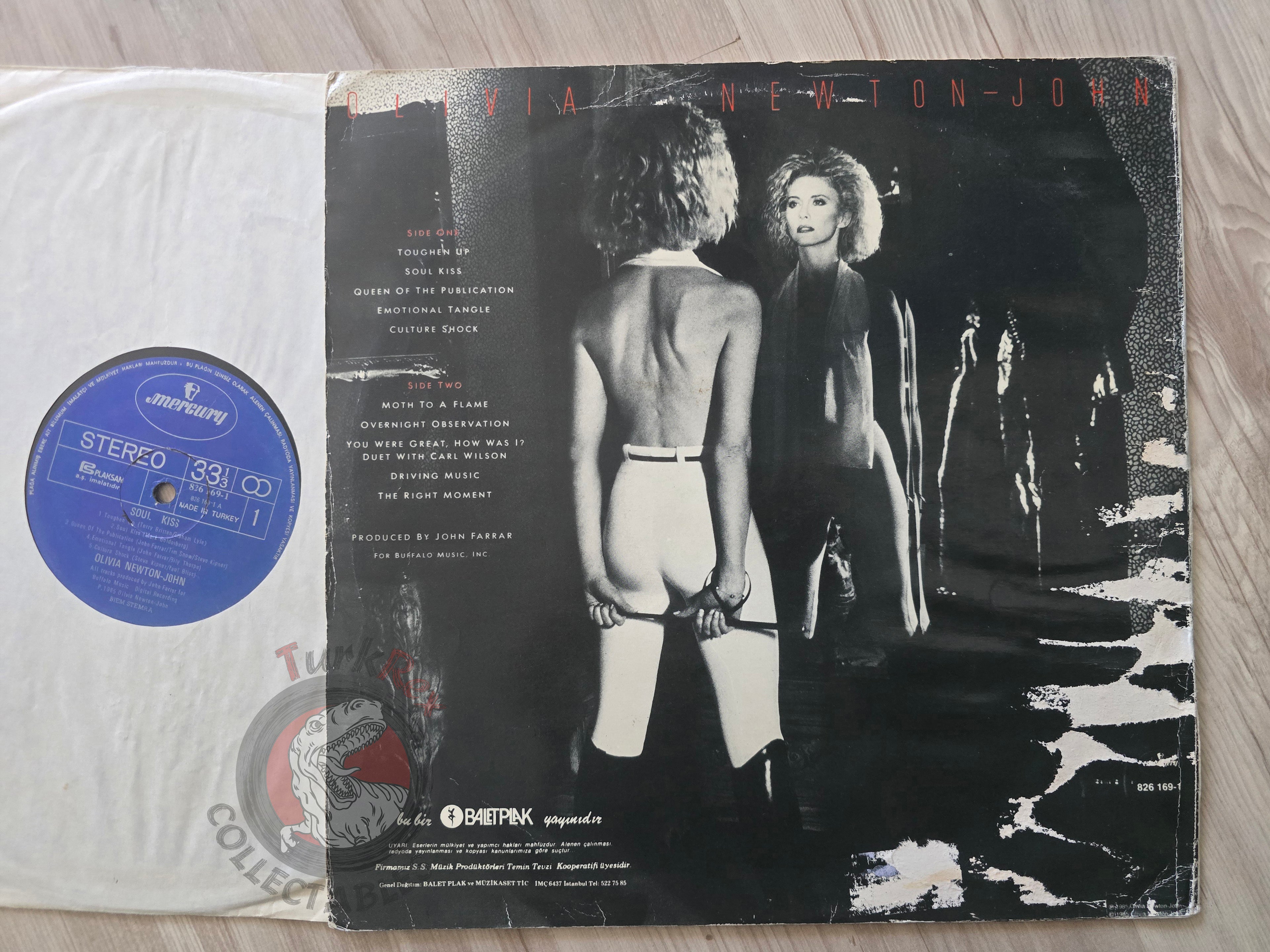Olivia Newton-John – Soul Kiss Turkish Pressing Vinyl Turkey Edition