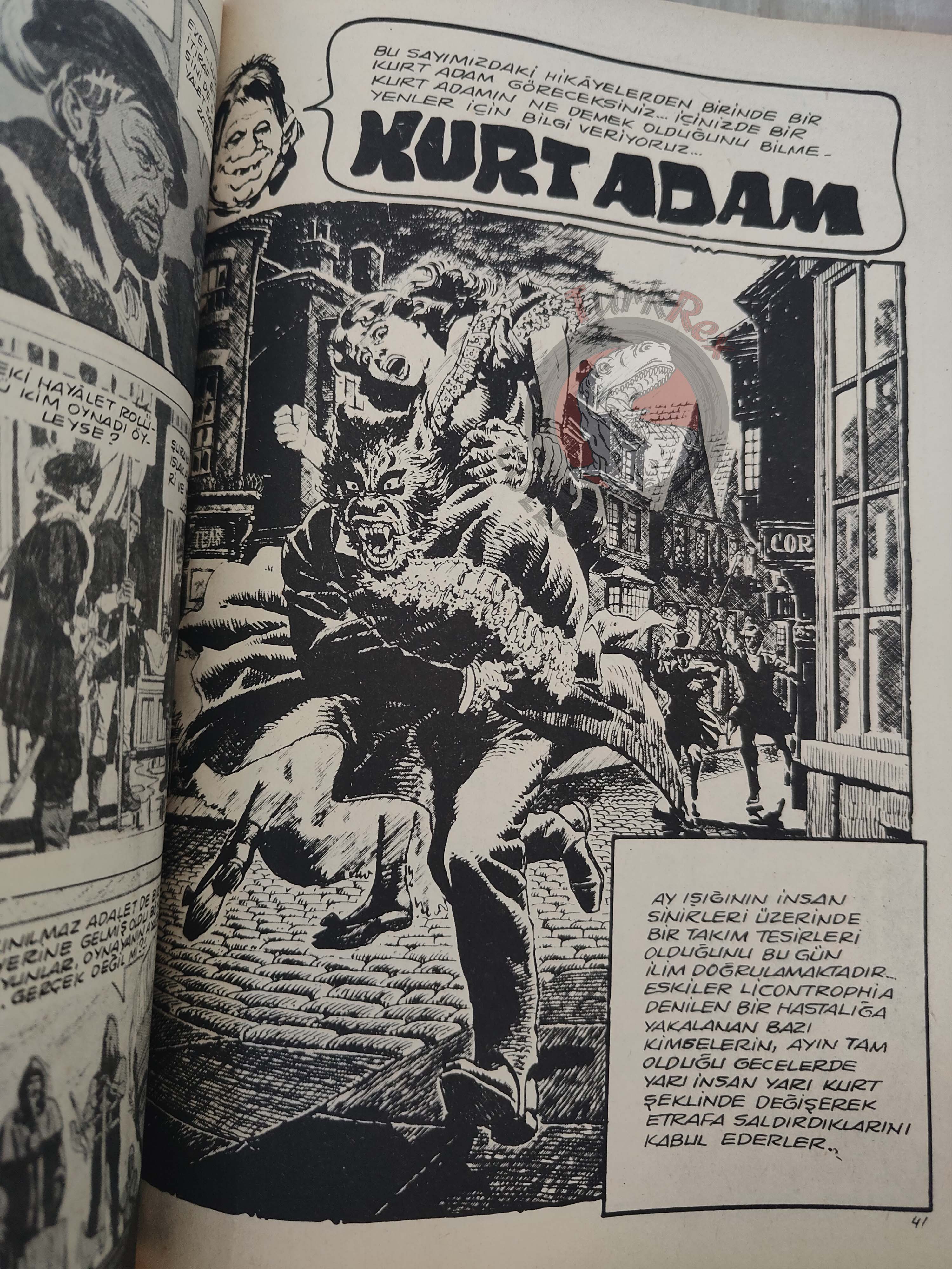 Korku January 1977 Turkish Comic Turkey Boris Vallejo Warren Creepy Eerie Solomon Kane
