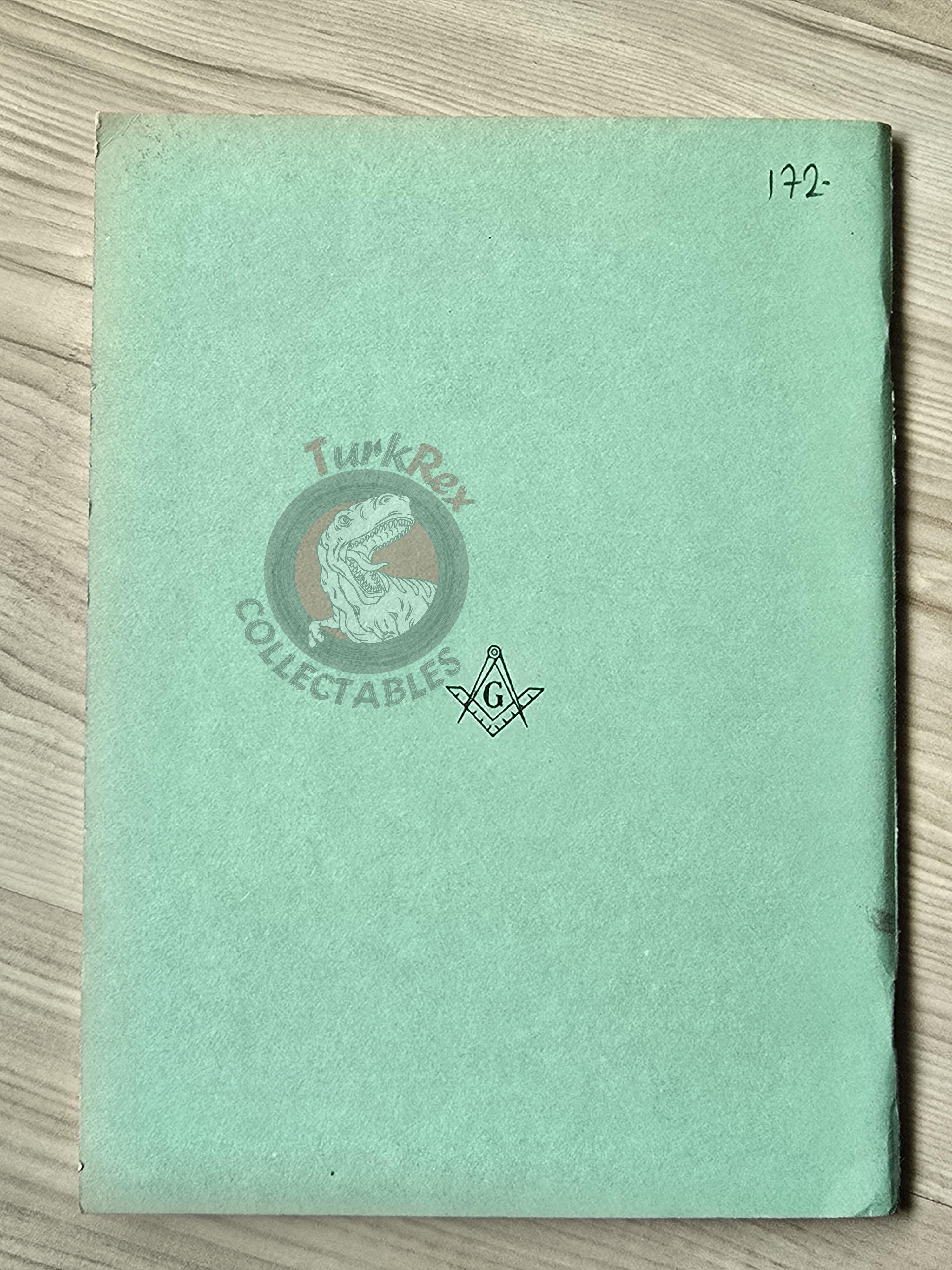 Turkish Freemasonry 2nd Degree Ritual Fellow Craft 1992 Booklet Masonic Masons of Turkey Signed
