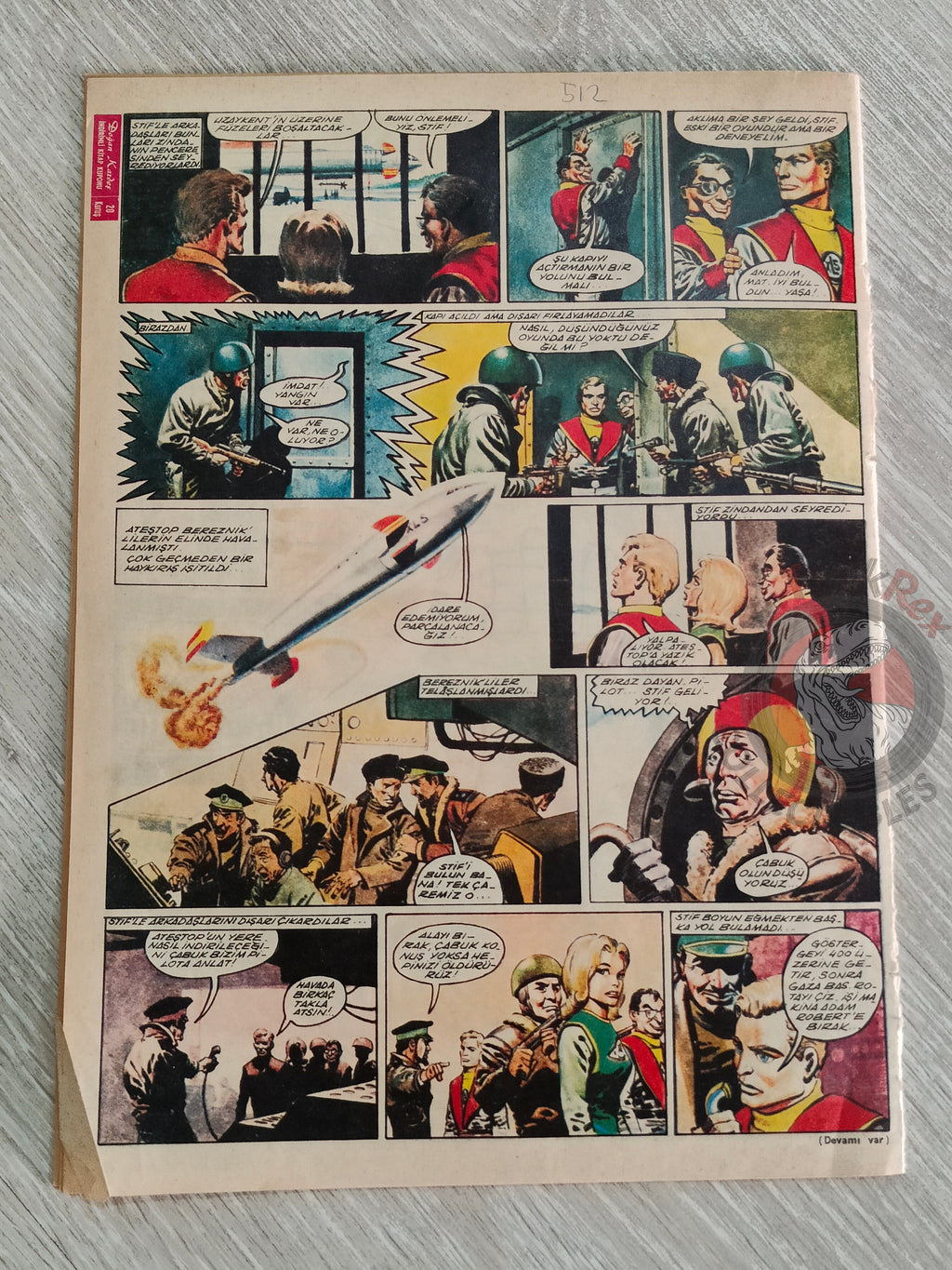 Doğan Kardeş 1968 Magazine #97 Turkish Comic Turkey Zero X, Tarzan, Dennis the Menace