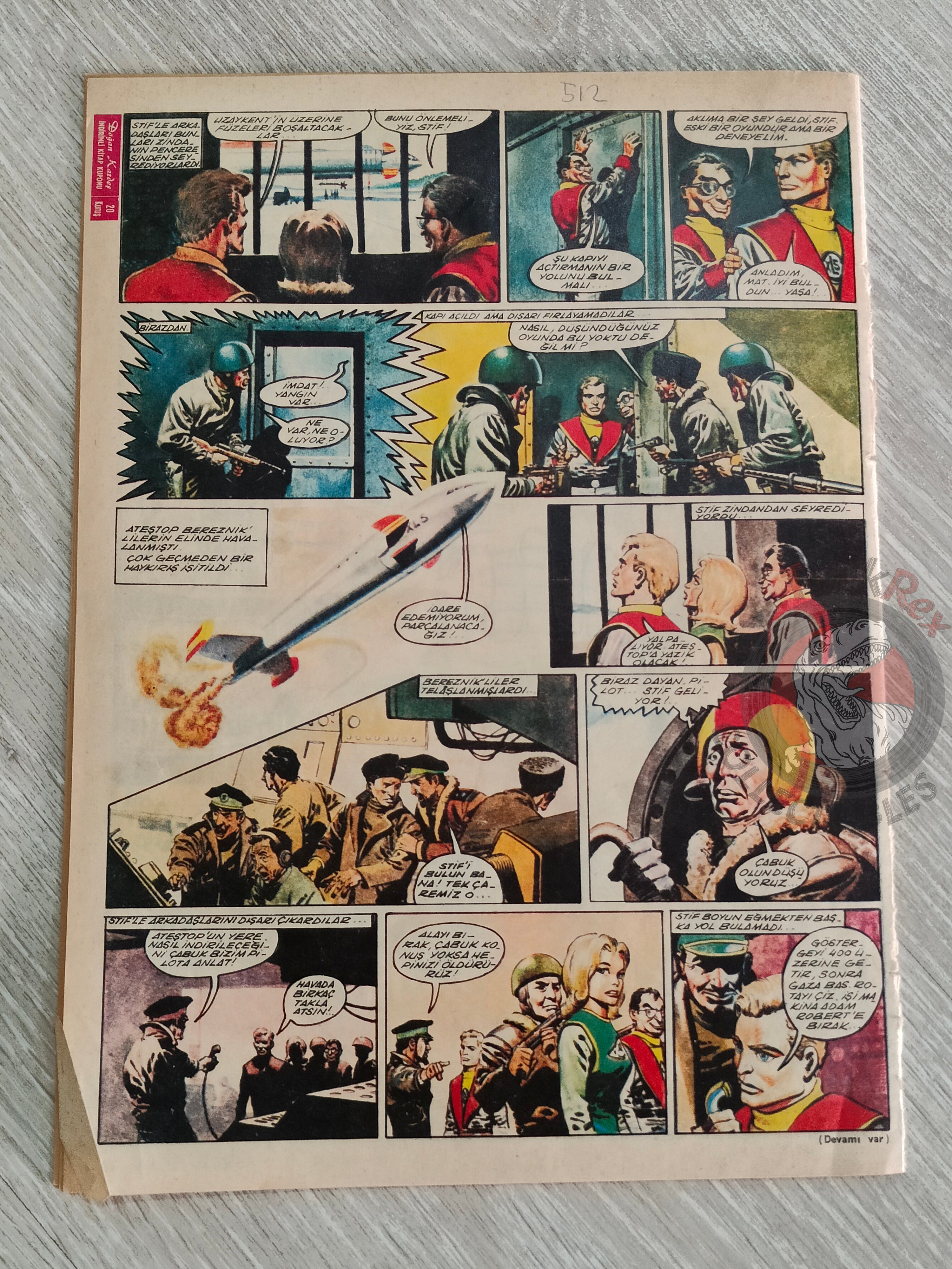 Doğan Kardeş 1968 Magazine #97 Turkish Comic Turkey Zero X, Tarzan, Dennis the Menace