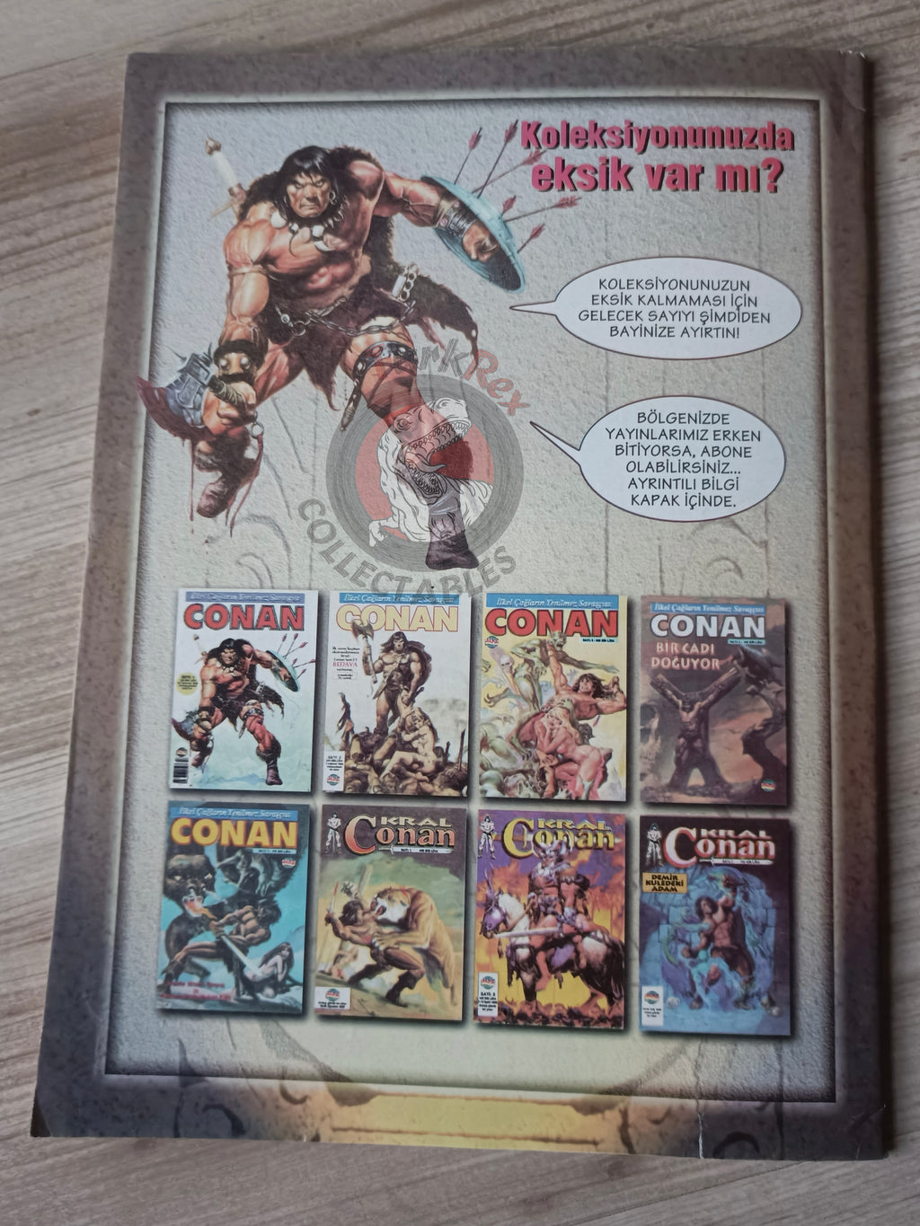 Kral Conan #3 The Savage Sword of #201 #47 Turkish Comic Turkey #201