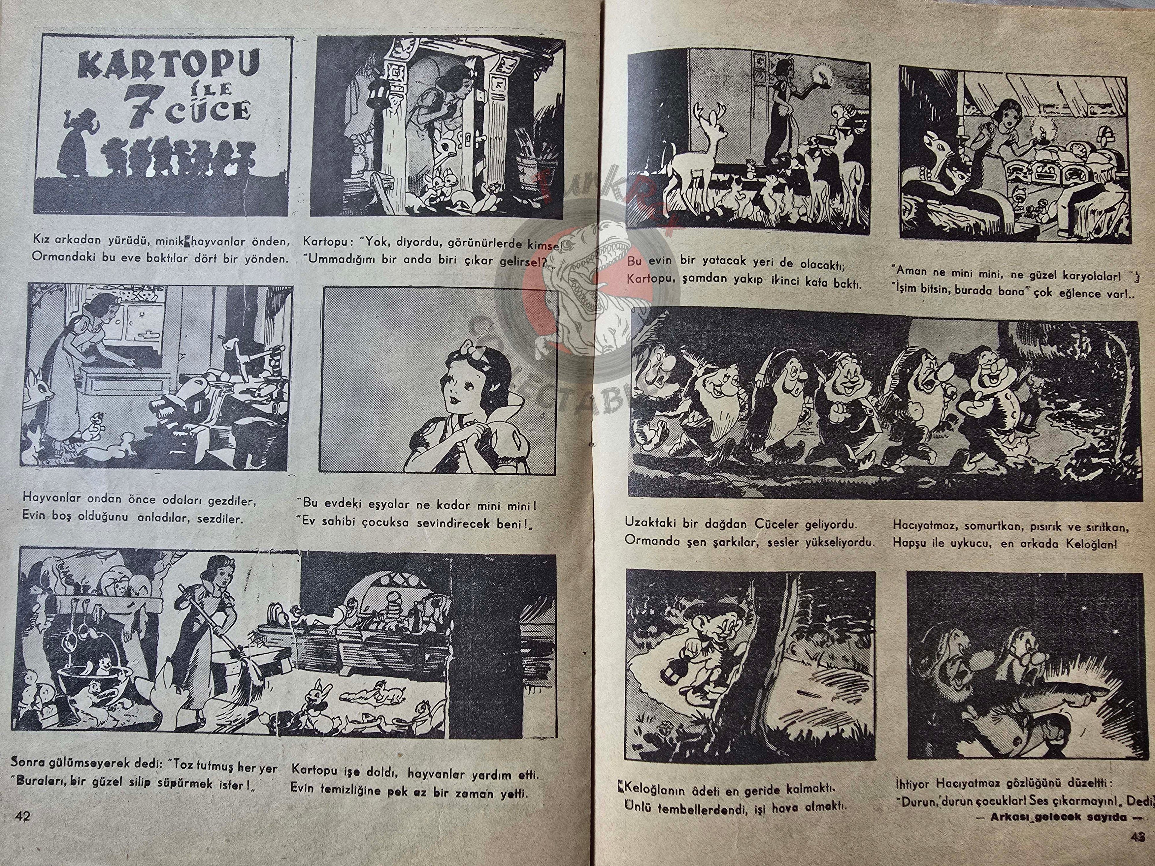 Yavrutürk #133 Atatürk Memorial Death 1938 Turkish Comic Mag Turkey Snow White