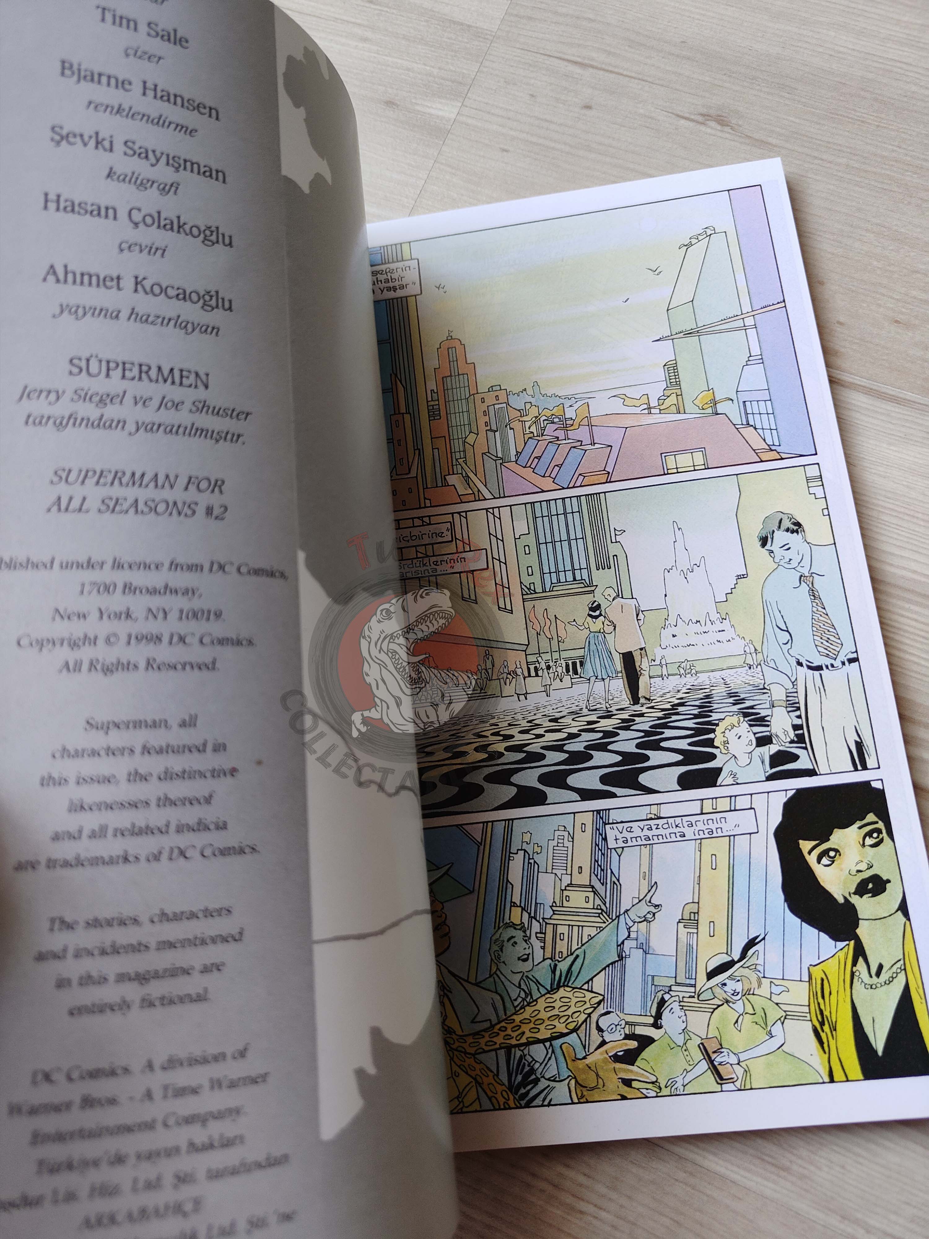 Superman for All Seasons #1 #2 #3 #4 1998 Turkish Comic Turkey
