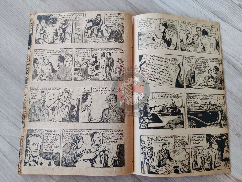 1001 Roman 1941 The East Is Burning Turkish Comic Mag Turkey
