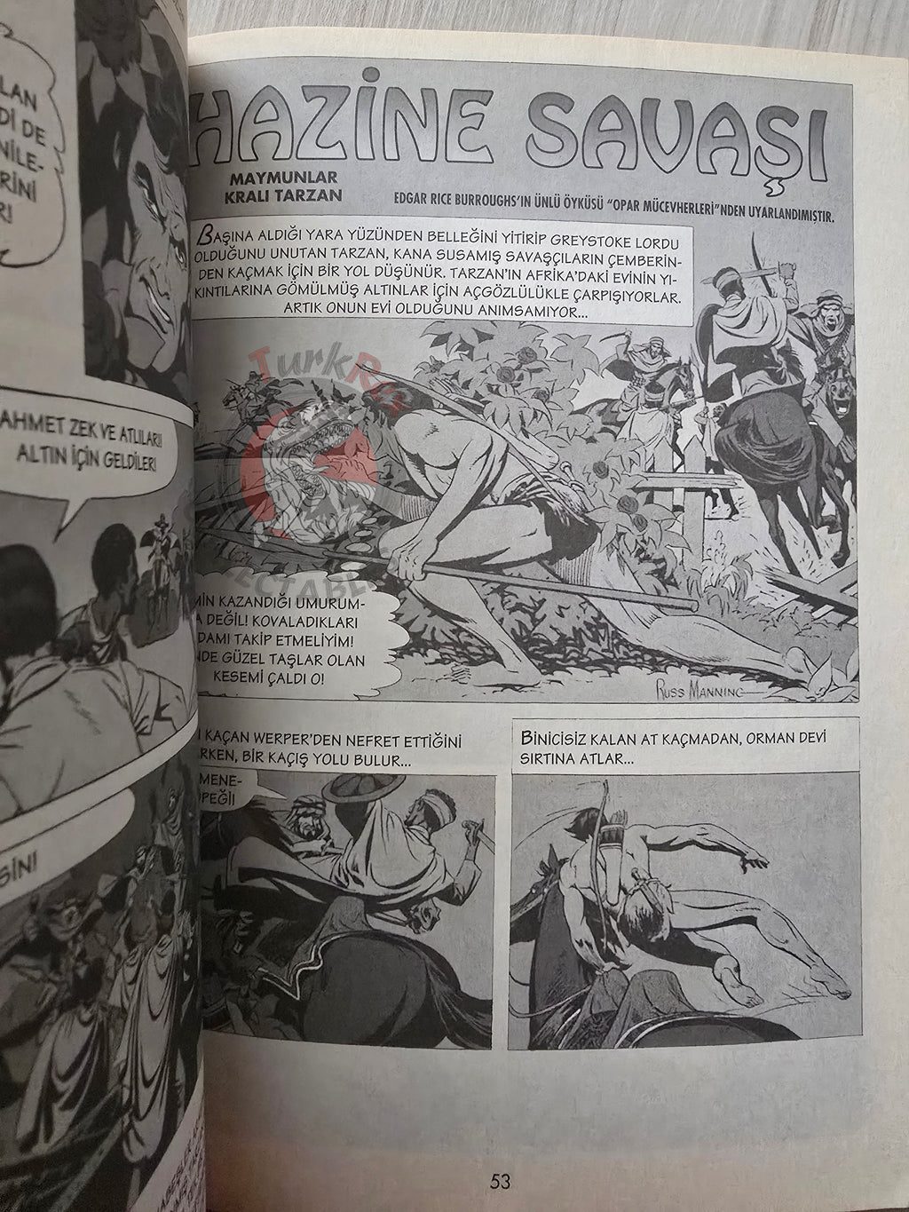 The Tarzan Comics Library #2 - Tarzan and the Jewels of Opar Turkish Comic Turkey Russ Manning