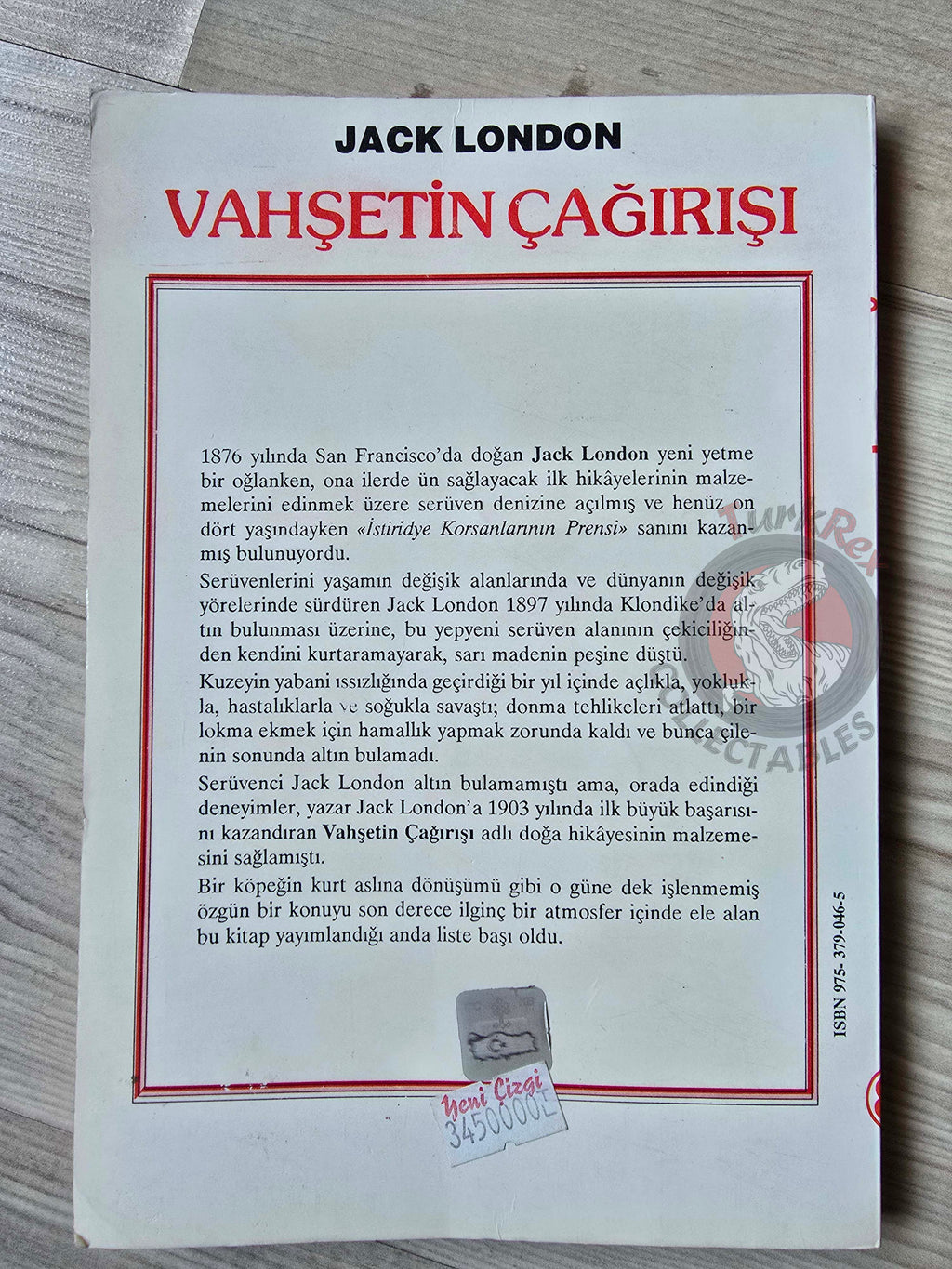 Jack London – The Call of the Wild 1996 Turkish Book Turkey Illustrated